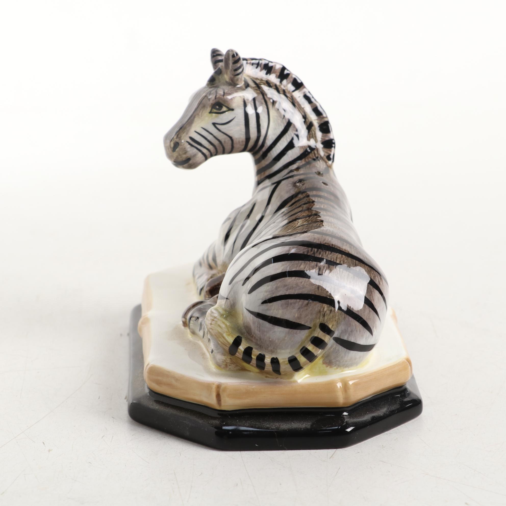 Certified International Corporation Zebra and Elephant Salt and Pepper Shakers