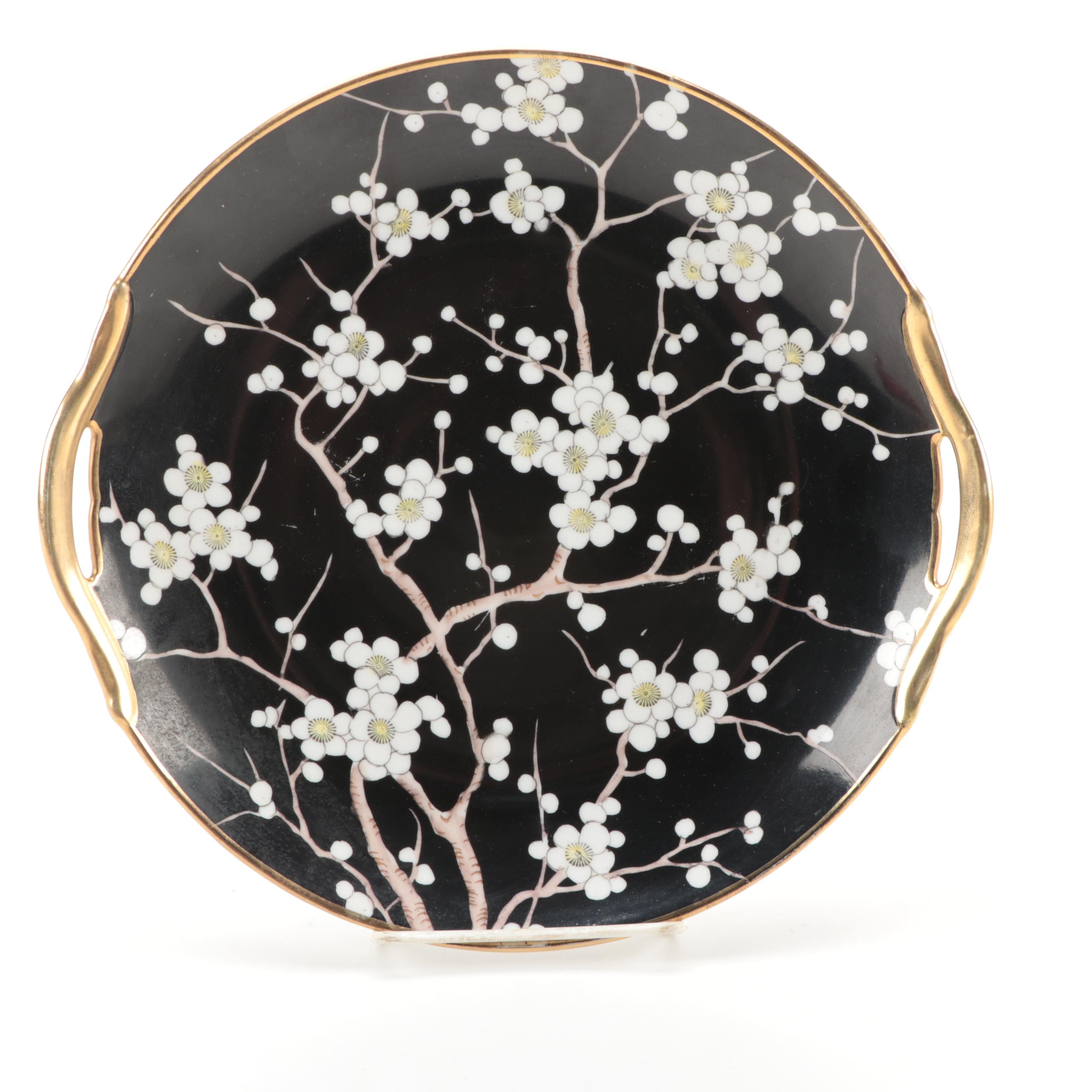 Morimura Bros Hand-Painted Porcelain Cherry Blossom Dinnerware, Early 20th C.