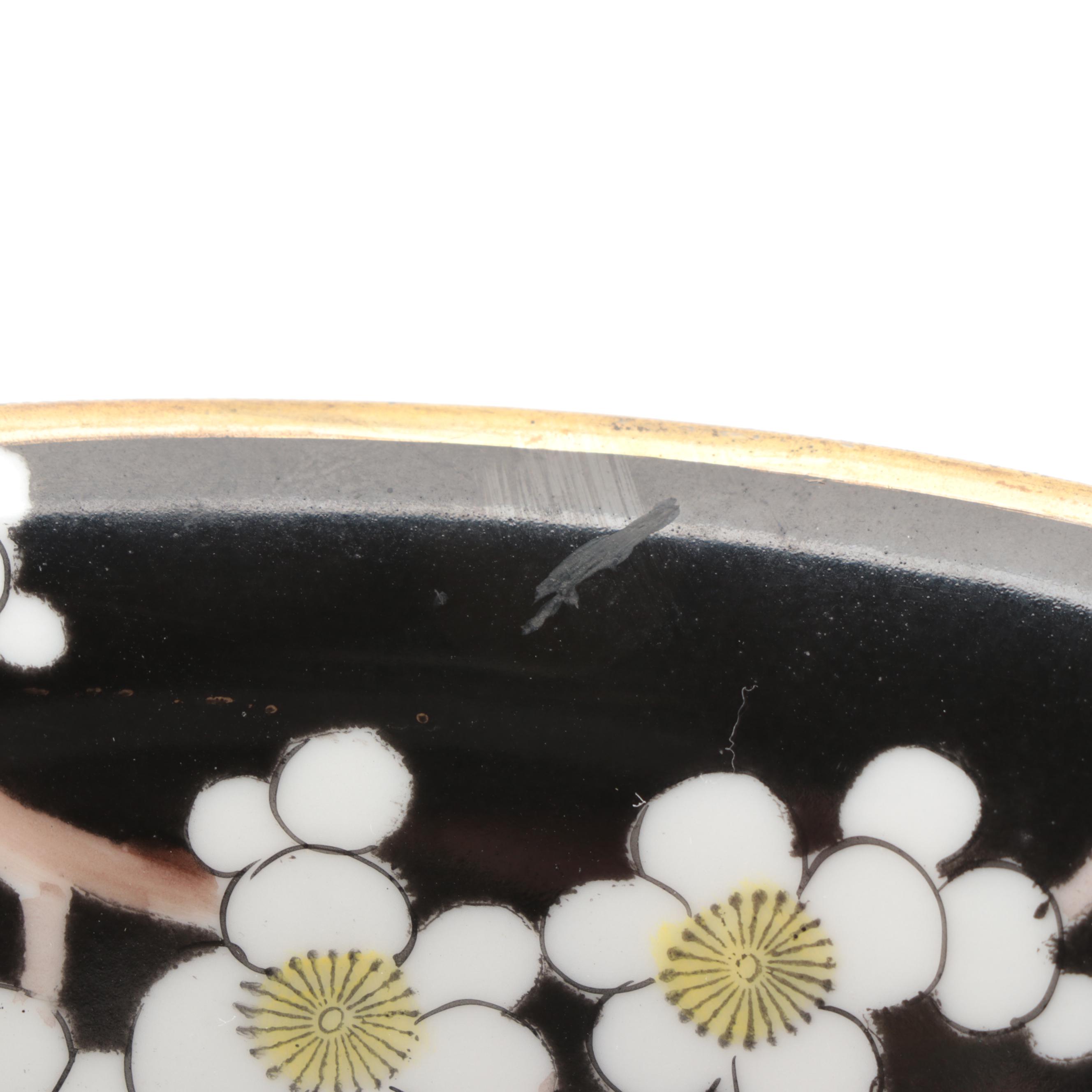 Morimura Bros Hand-Painted Porcelain Cherry Blossom Dinnerware, Early 20th C.