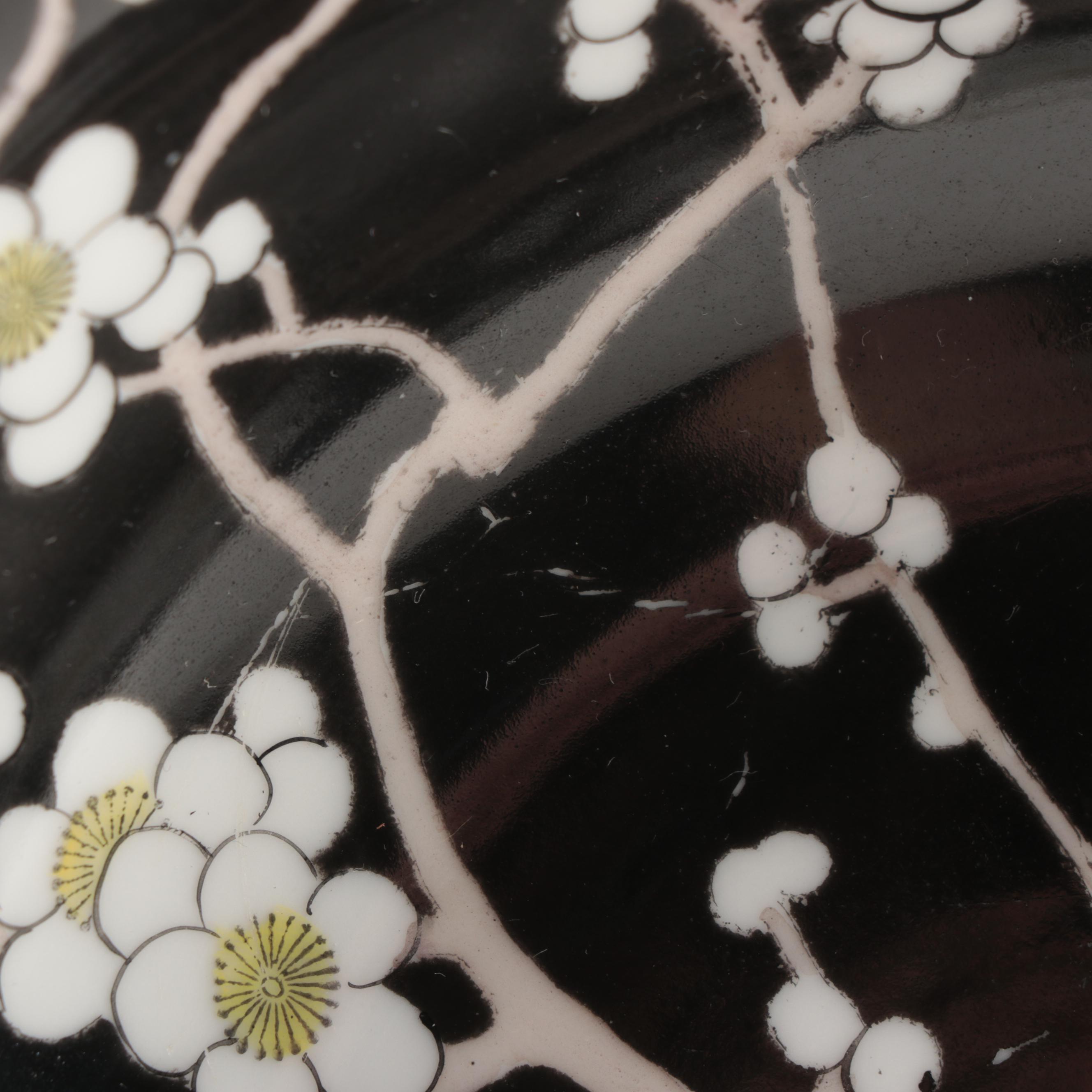 Morimura Bros Hand-Painted Porcelain Cherry Blossom Dinnerware, Early 20th C.