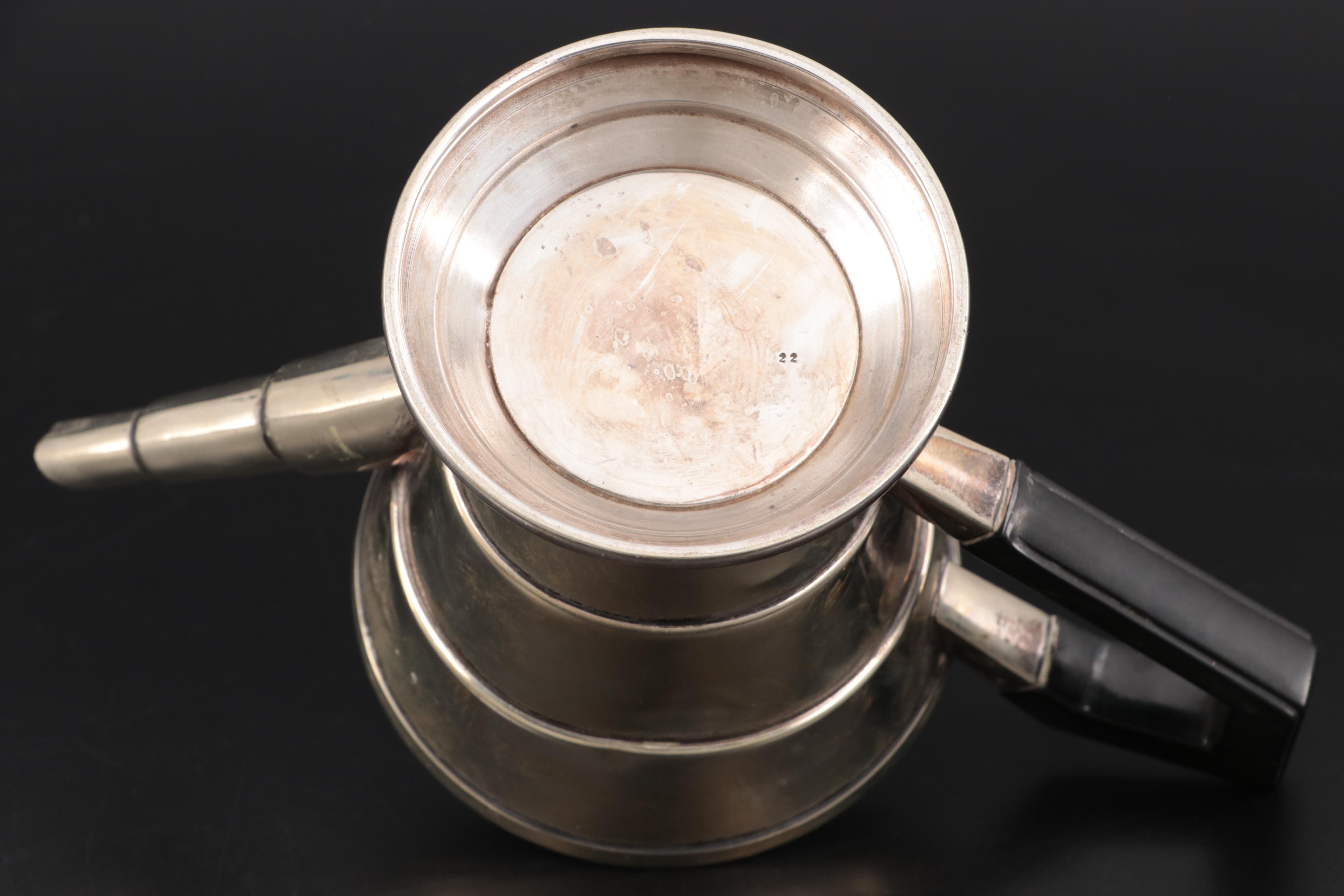 Parkin & Co. of Sheffield Art Deco Silver Plate Tea Set, Early 20th Century