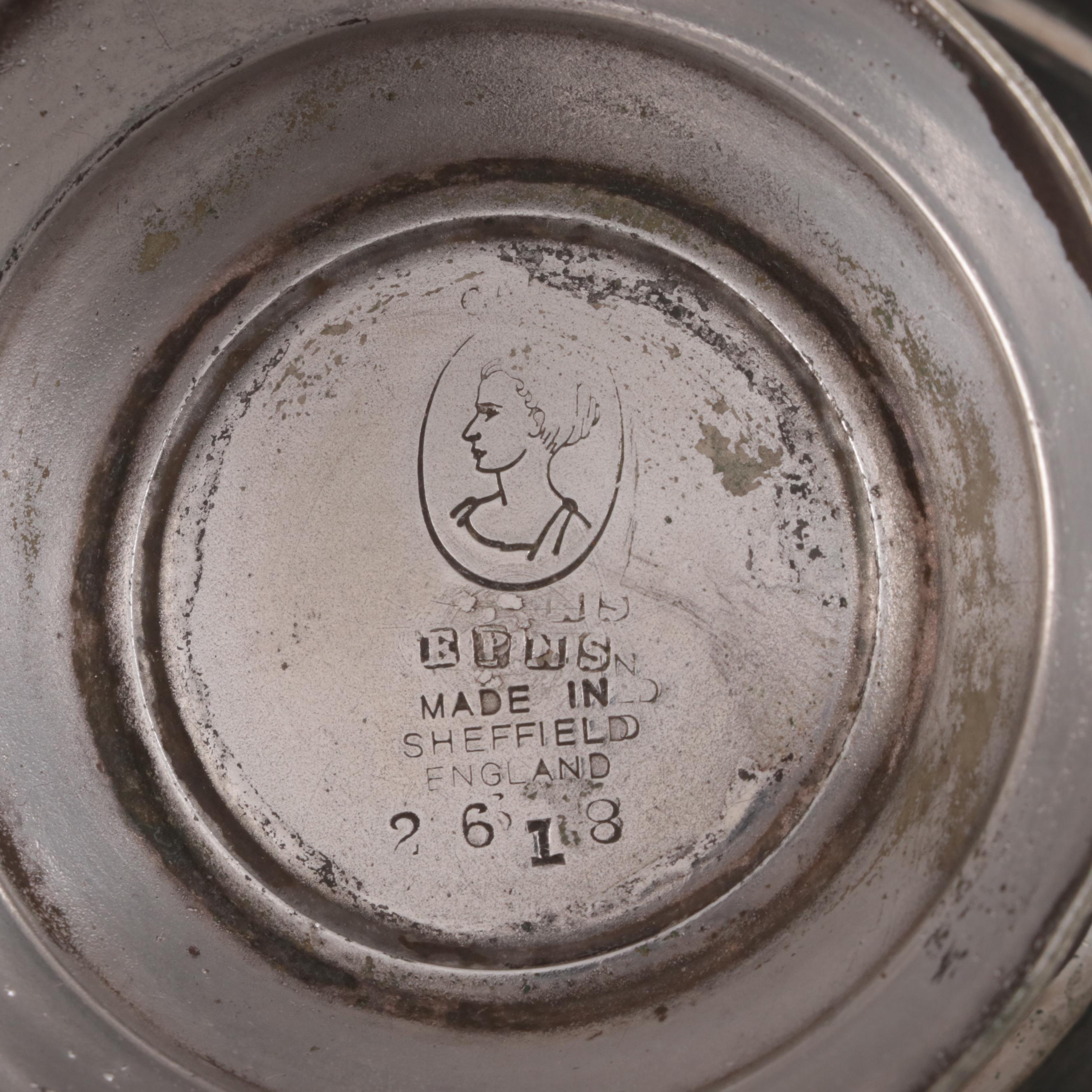 Parkin & Co. of Sheffield Art Deco Silver Plate Tea Set, Early 20th Century