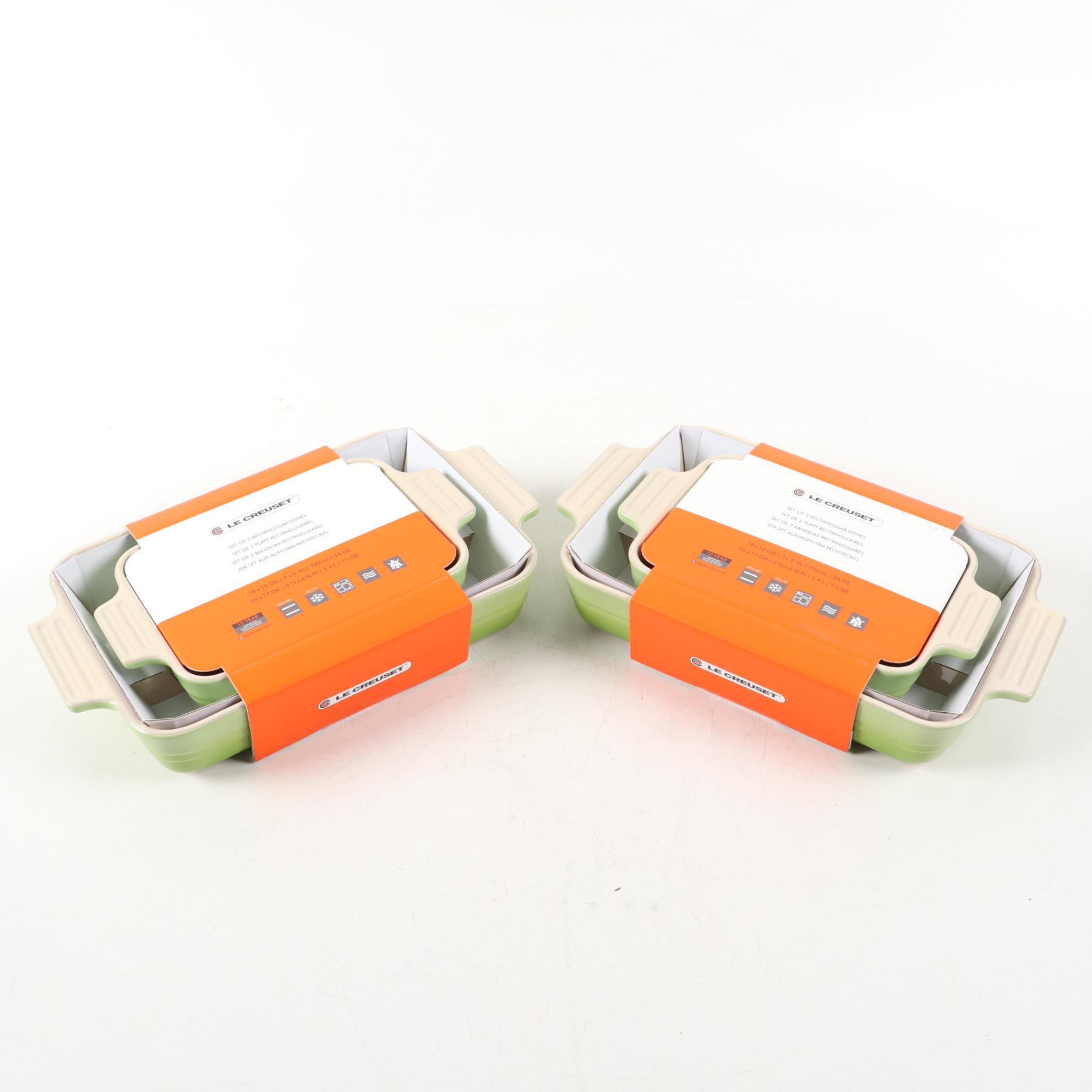 Le Creuset Kiwi Rectangular Stoneware Baking Dishes