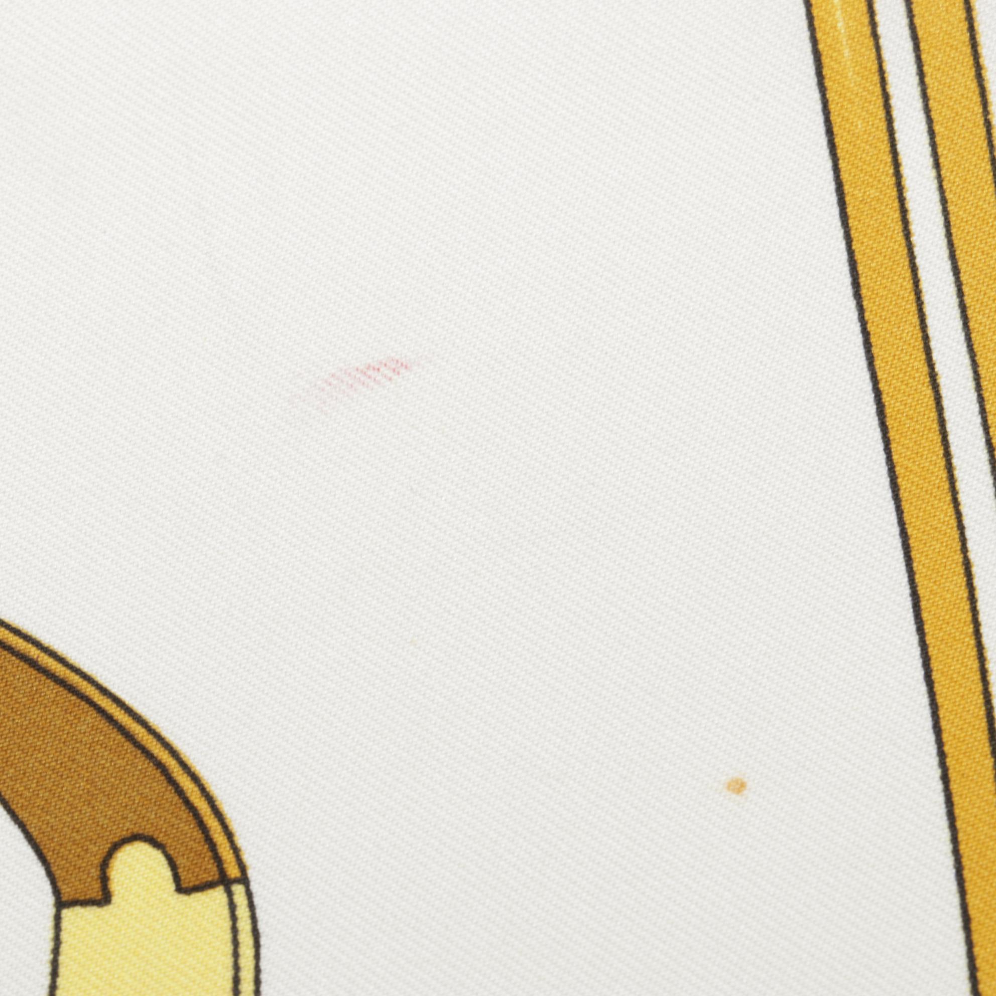 Hermès "Les Cavaliers D'Or" Silk Twill Scarf