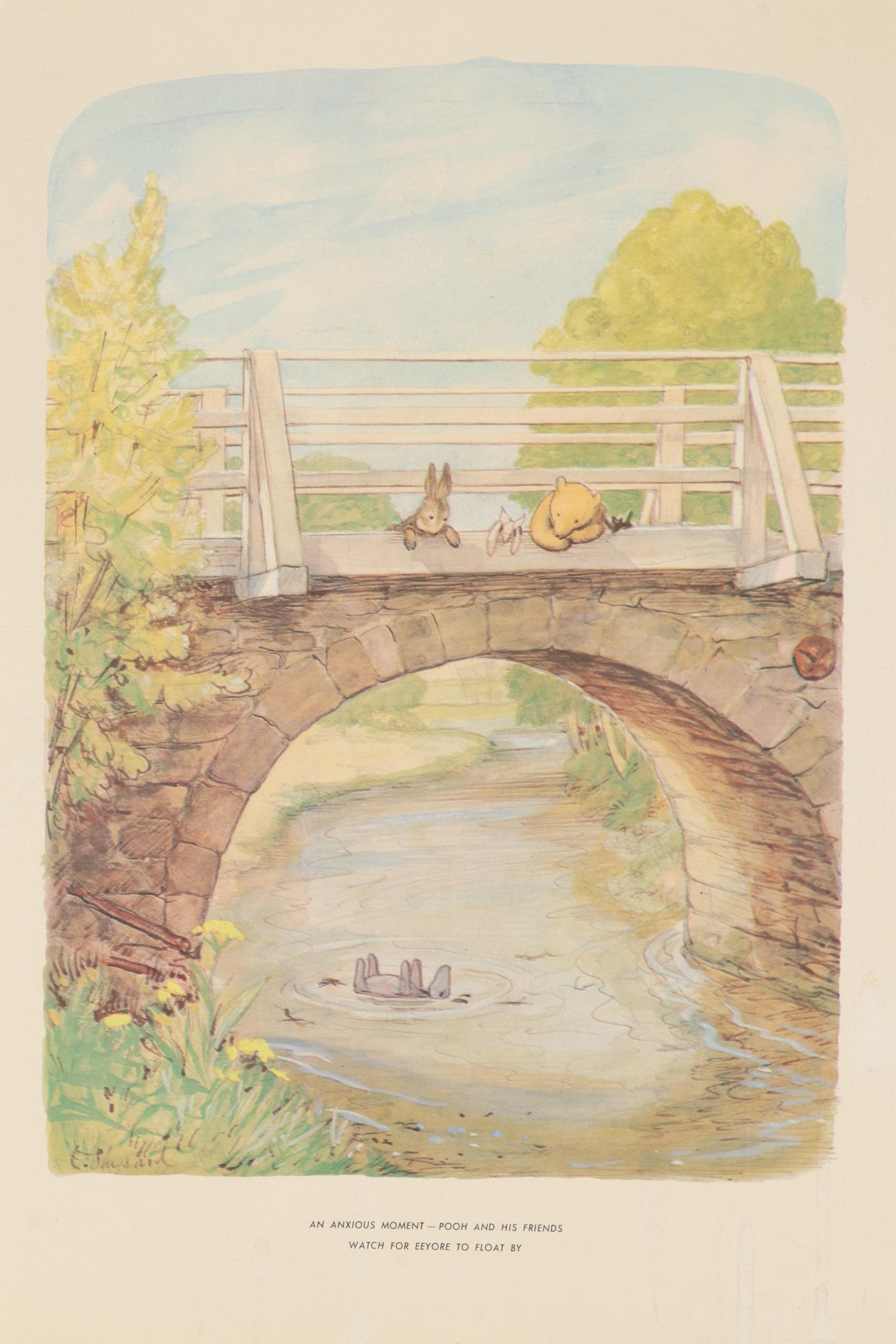 Offset Lithographs after E. H. Shepard "The World of Pooh," circa 1957
