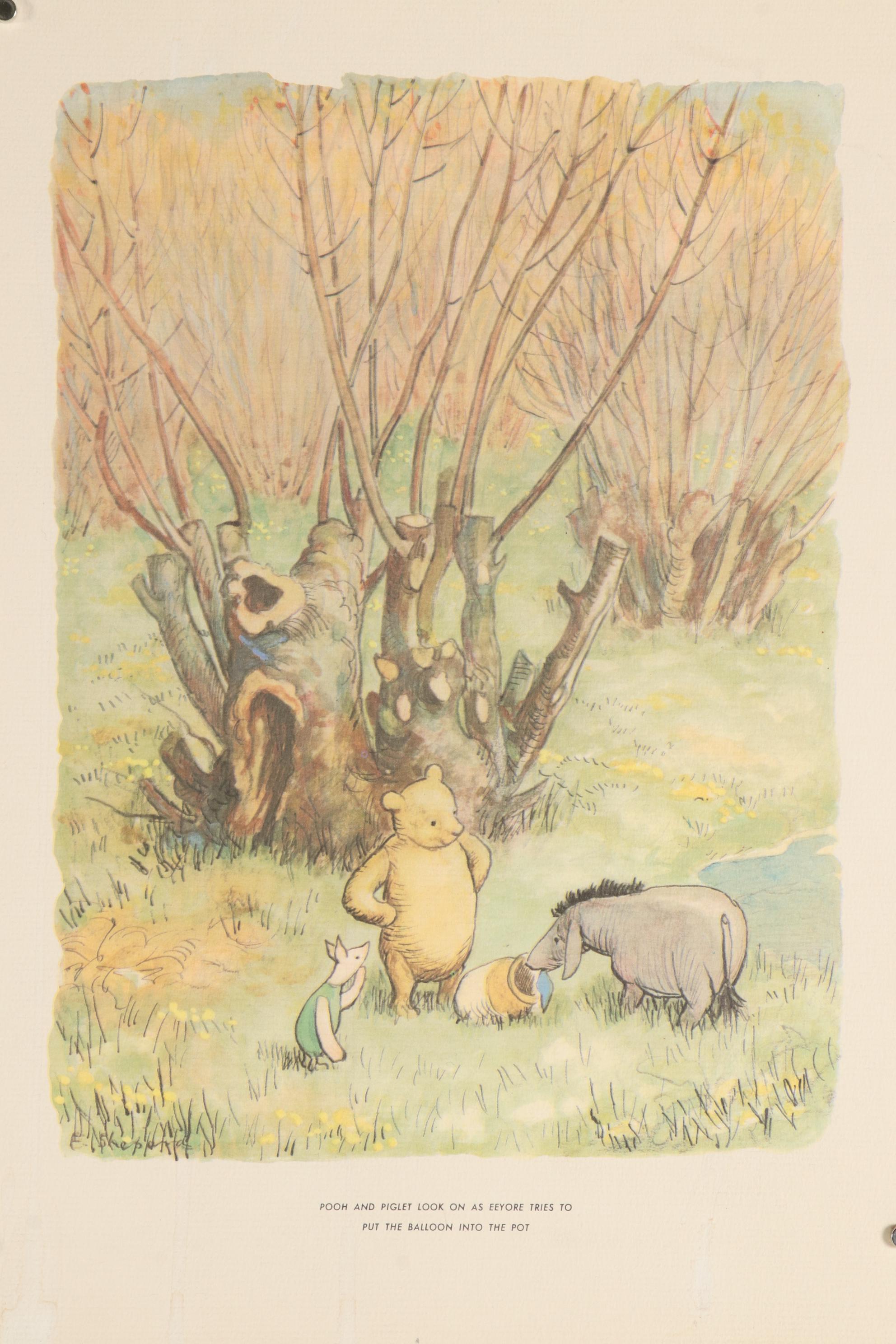 Offset Lithographs after E. H. Shepard "The World of Pooh," circa 1957