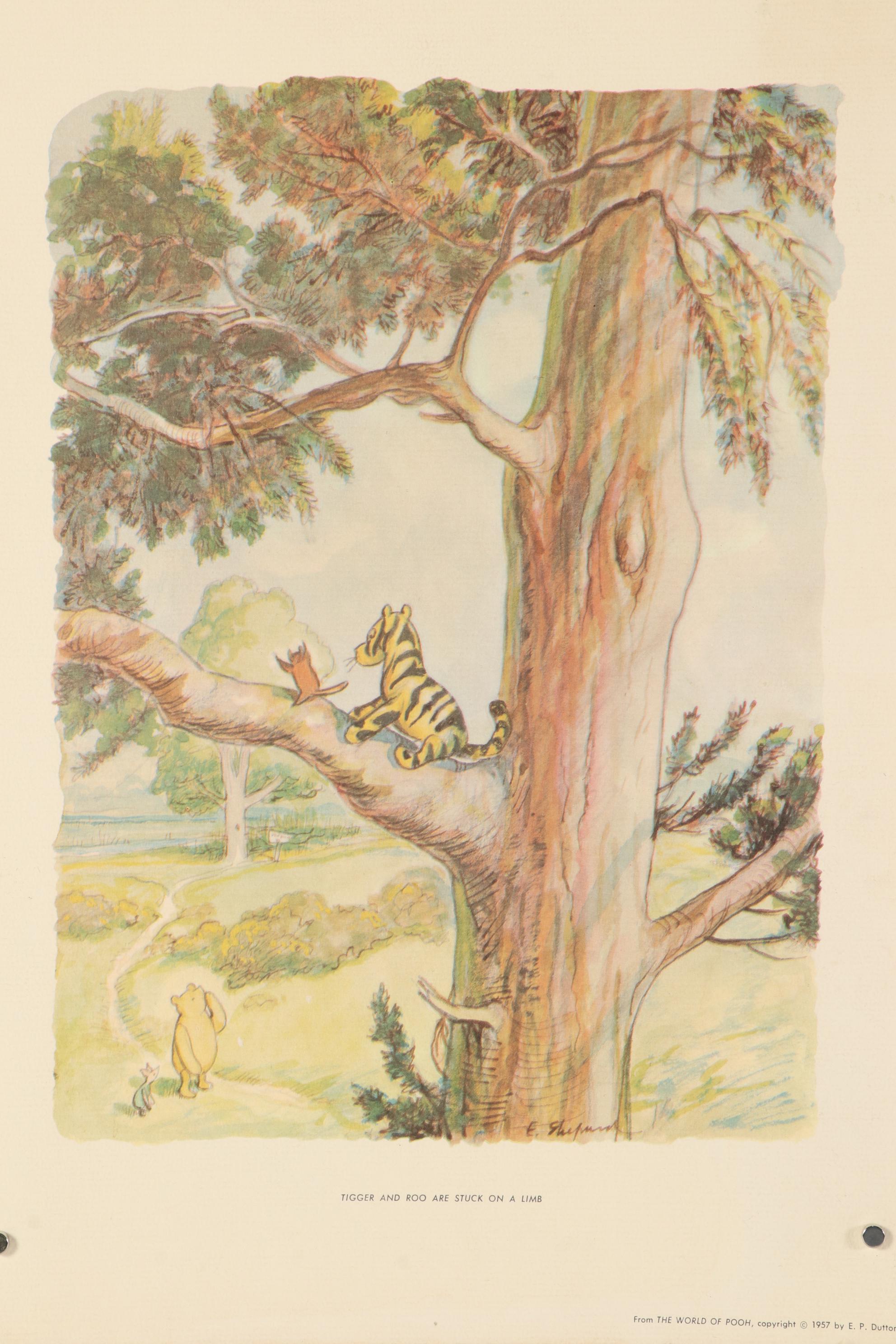 Offset Lithographs after E. H. Shepard "The World of Pooh," circa 1957