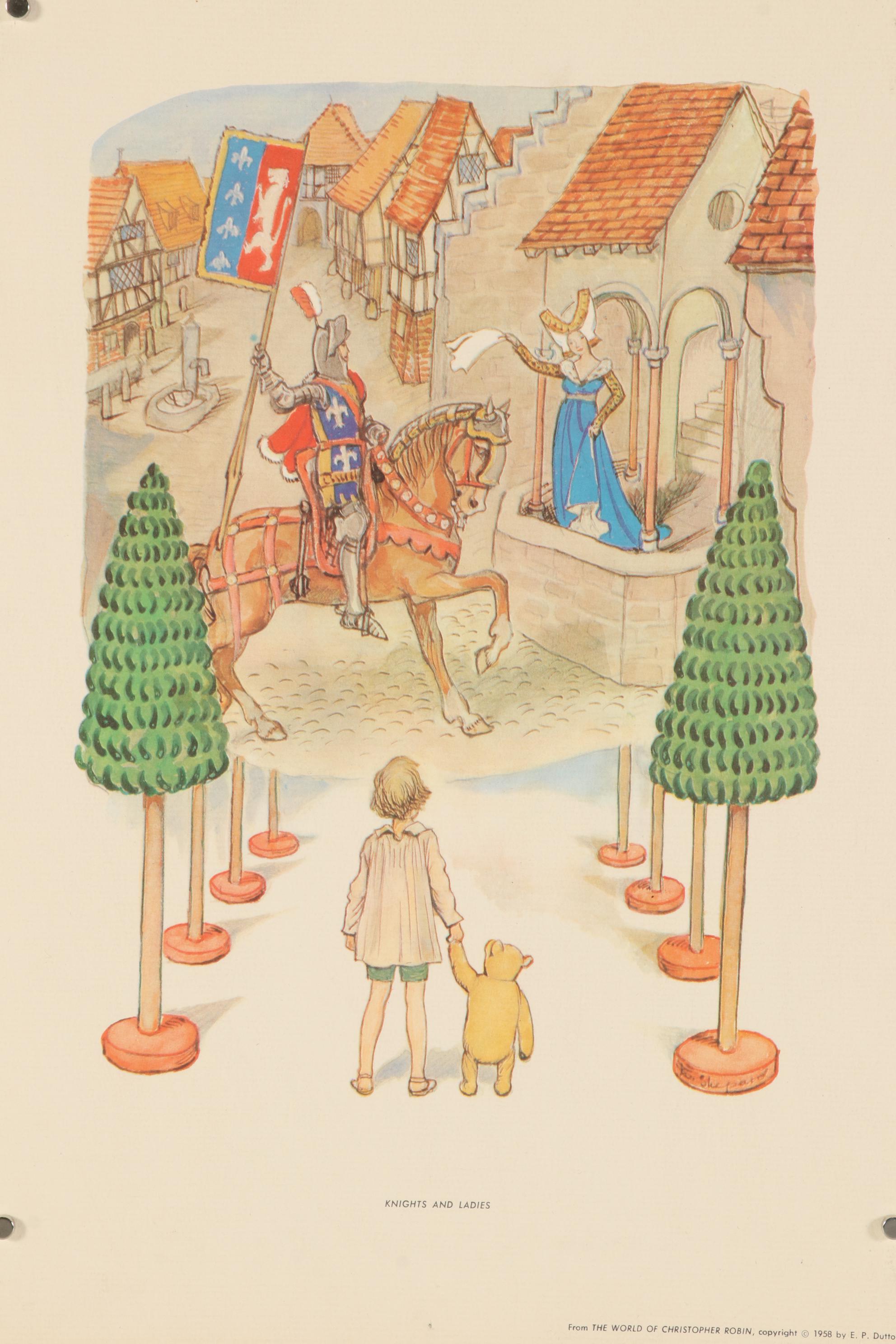 Offset Lithographs after E. H. Shepard "The World of Pooh," circa 1957