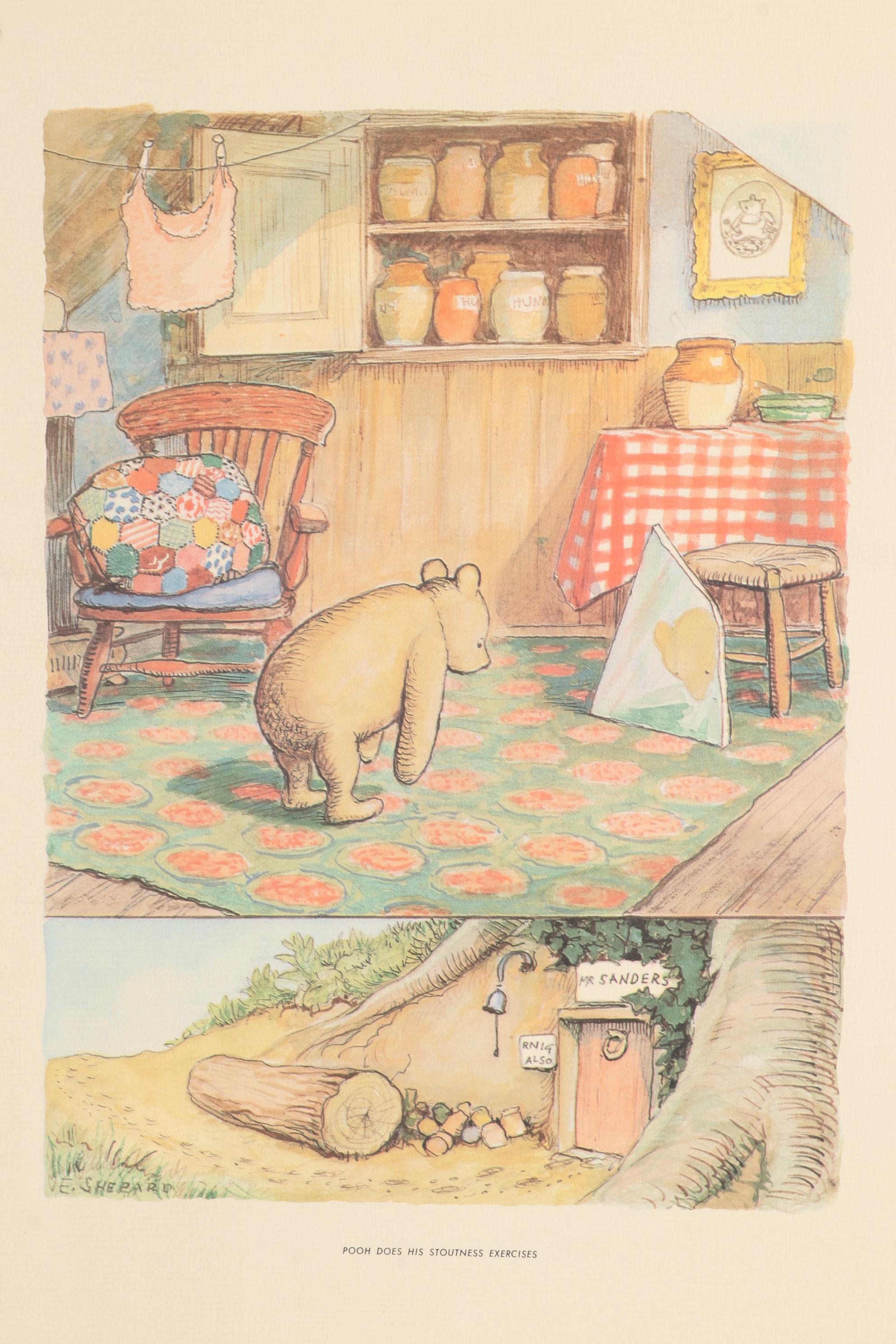Offset Lithographs after E. H. Shepard "The World of Pooh," circa 1957