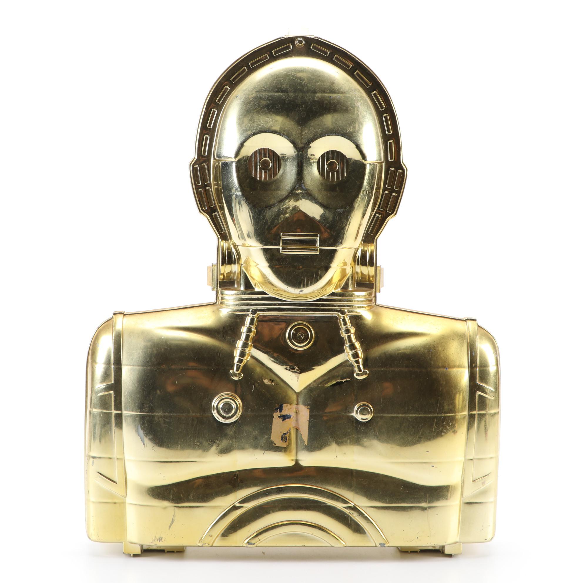 Kenner C-3PO Action Figure Case with Star Wars Action Figures