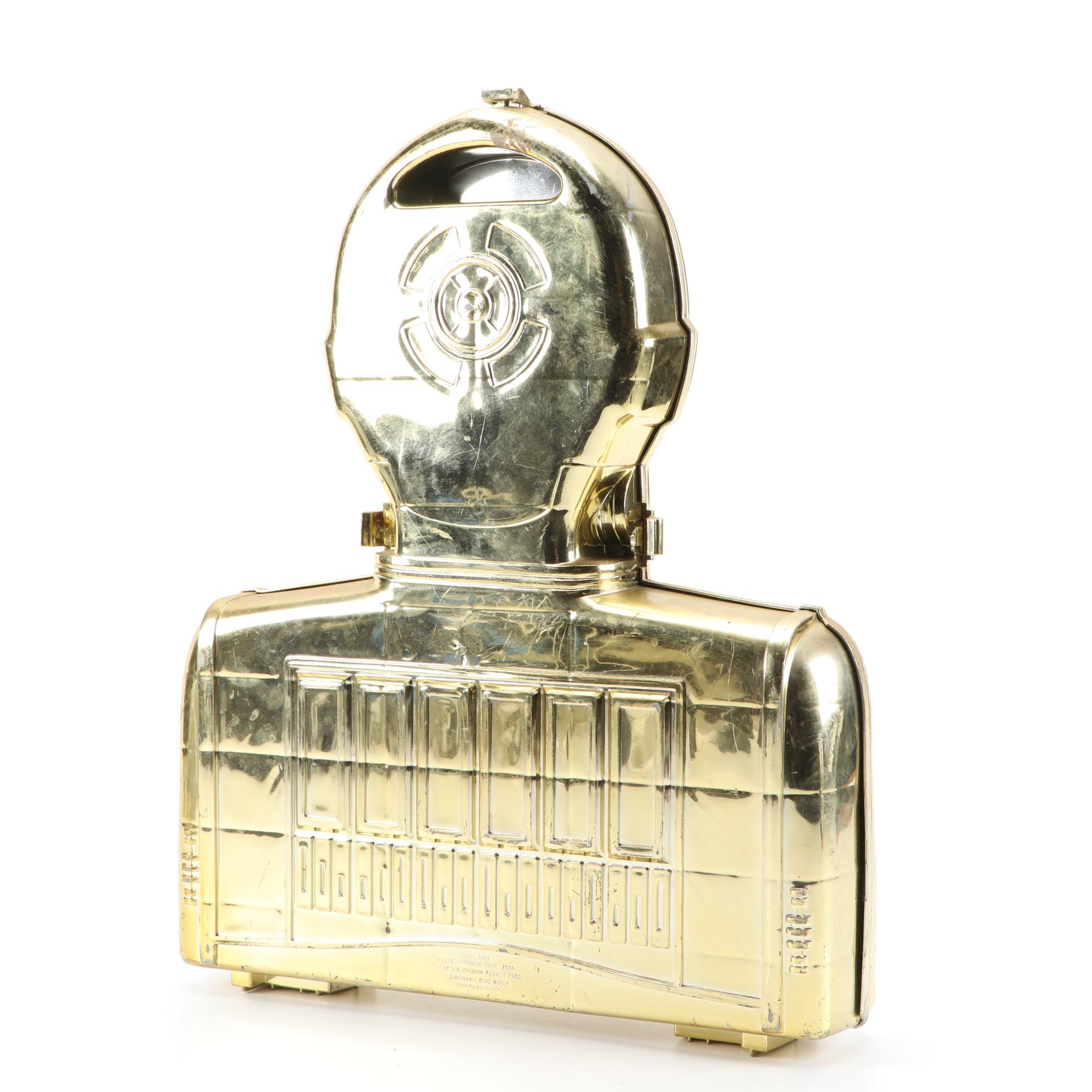 Kenner C-3PO Action Figure Case with Star Wars Action Figures