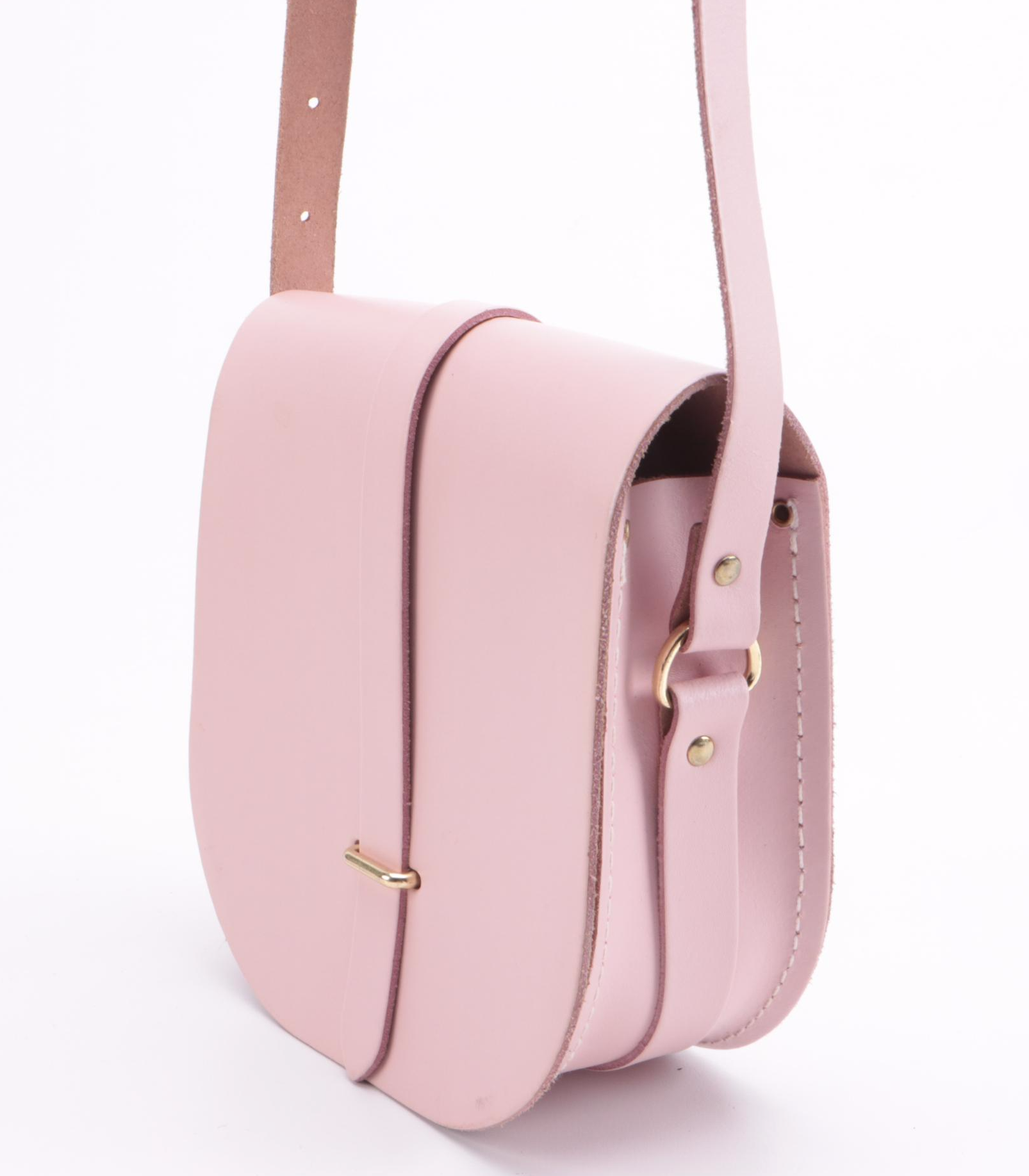The Cambridge Satchel Company Saddle Bag in Pink Leather