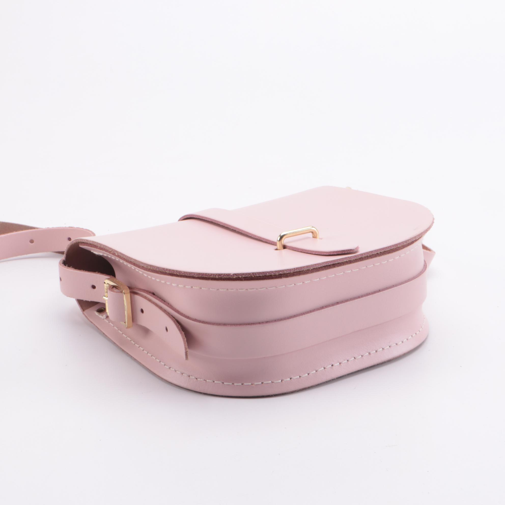 The Cambridge Satchel Company Saddle Bag in Pink Leather