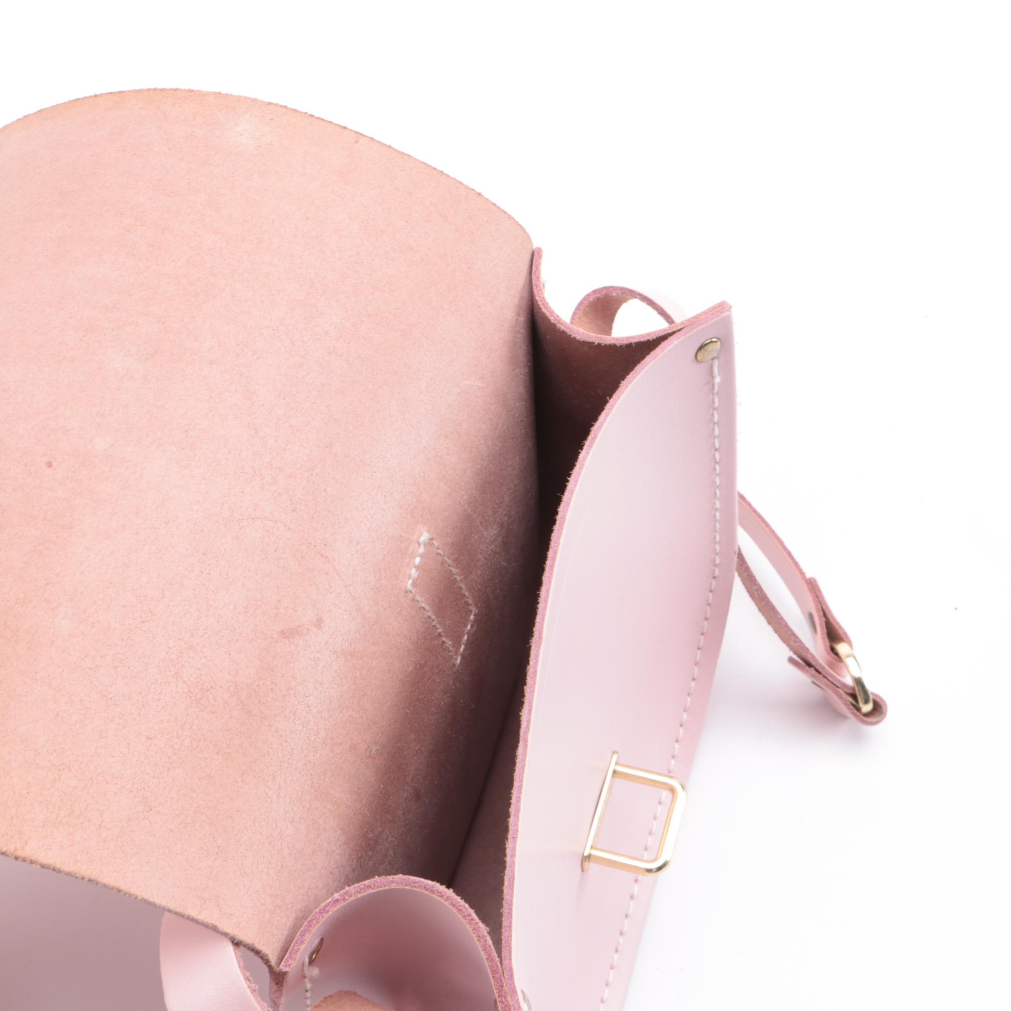 The Cambridge Satchel Company Saddle Bag in Pink Leather