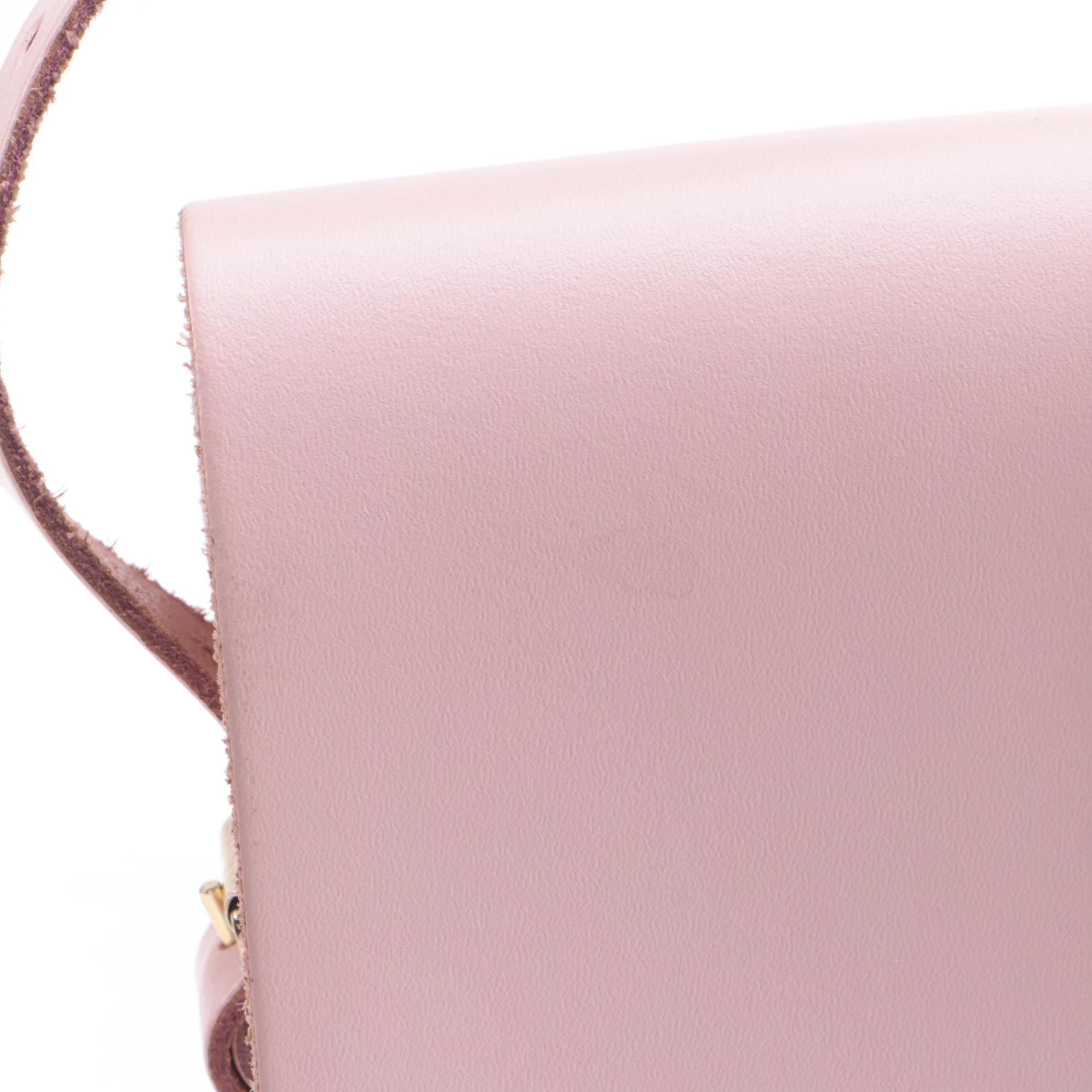 The Cambridge Satchel Company Saddle Bag in Pink Leather