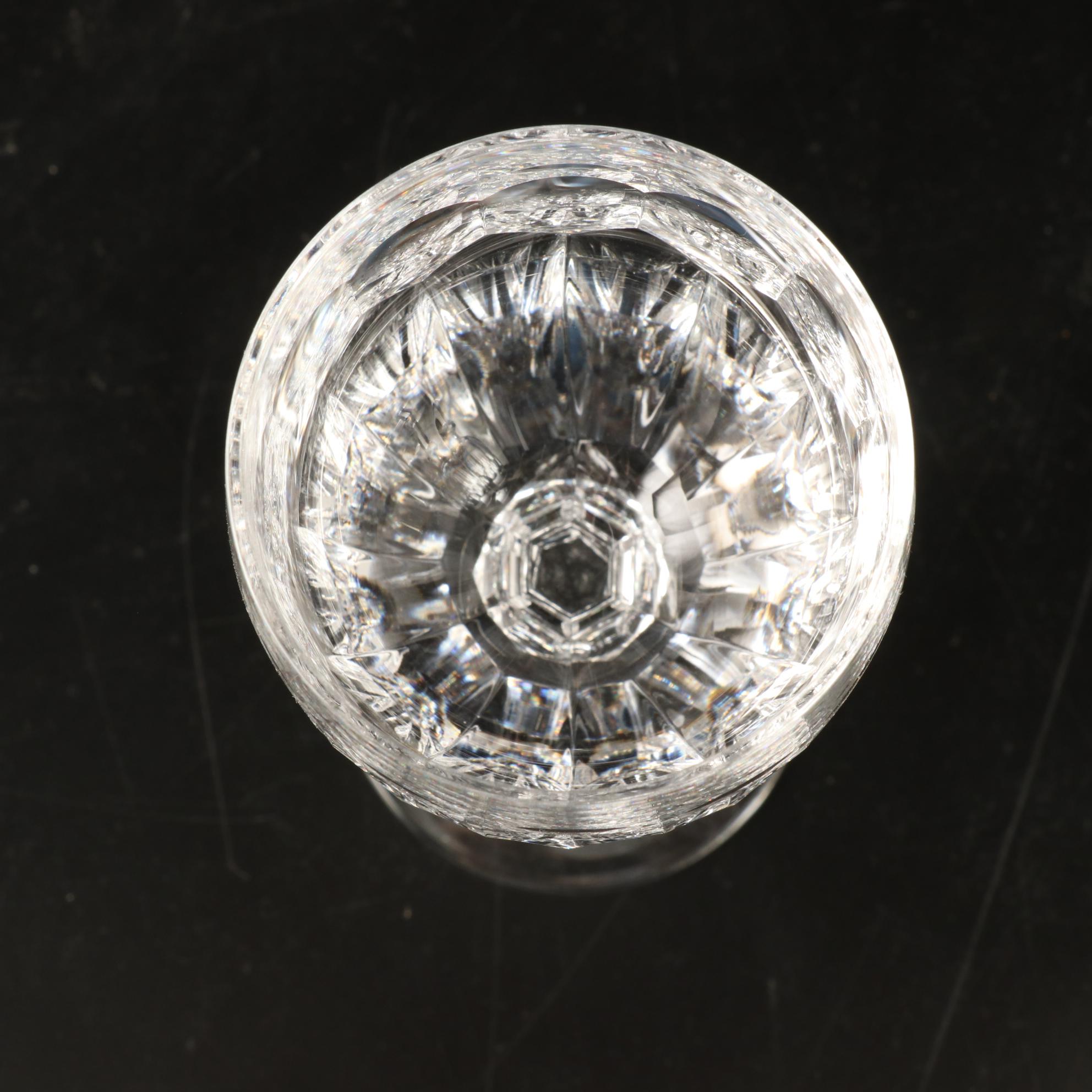 Waterford "Curraghmore" Knob Stem Crystal Claret Glasses, 1971–2017