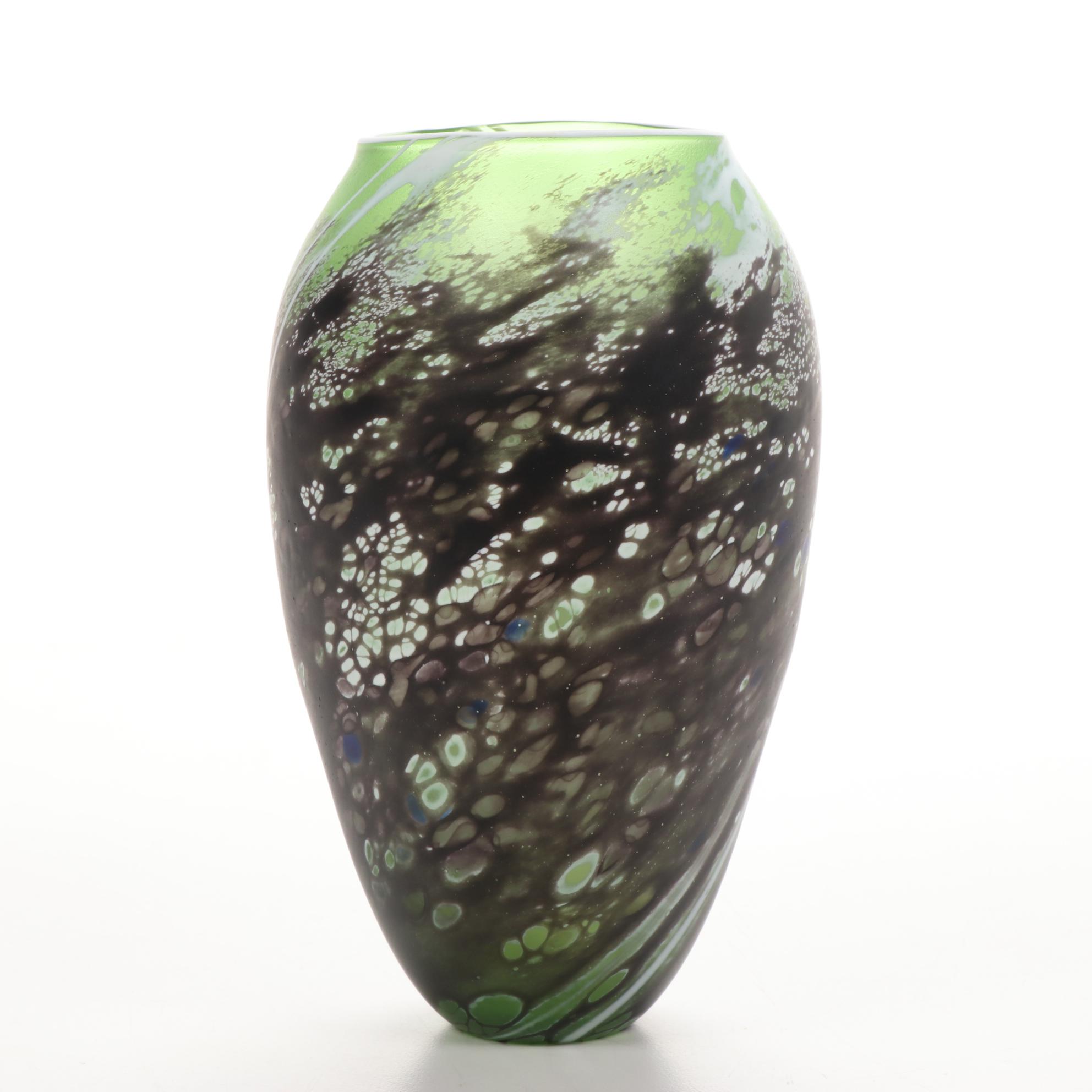 Hand-Blown Art Glass Vase, 2006