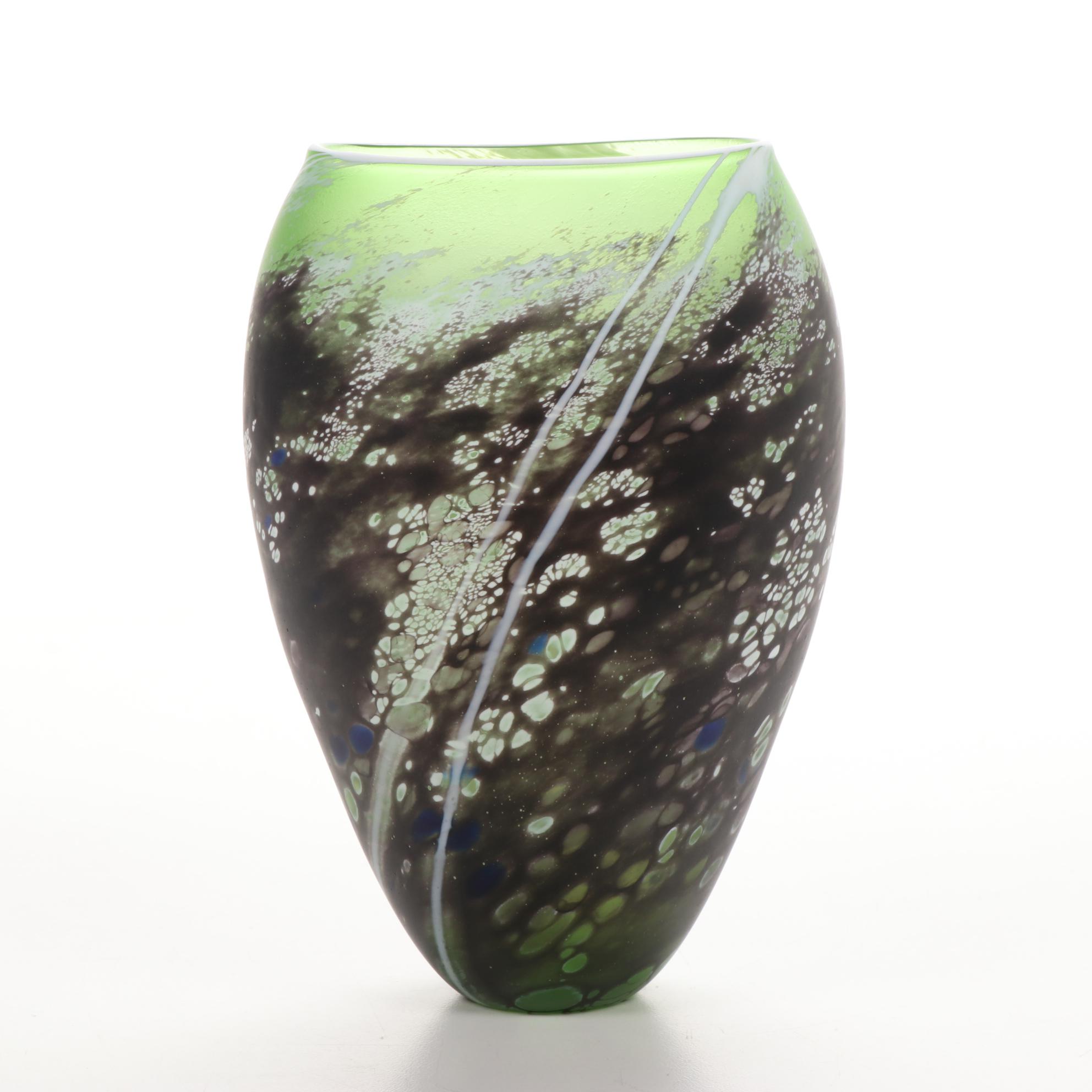 Hand-Blown Art Glass Vase, 2006