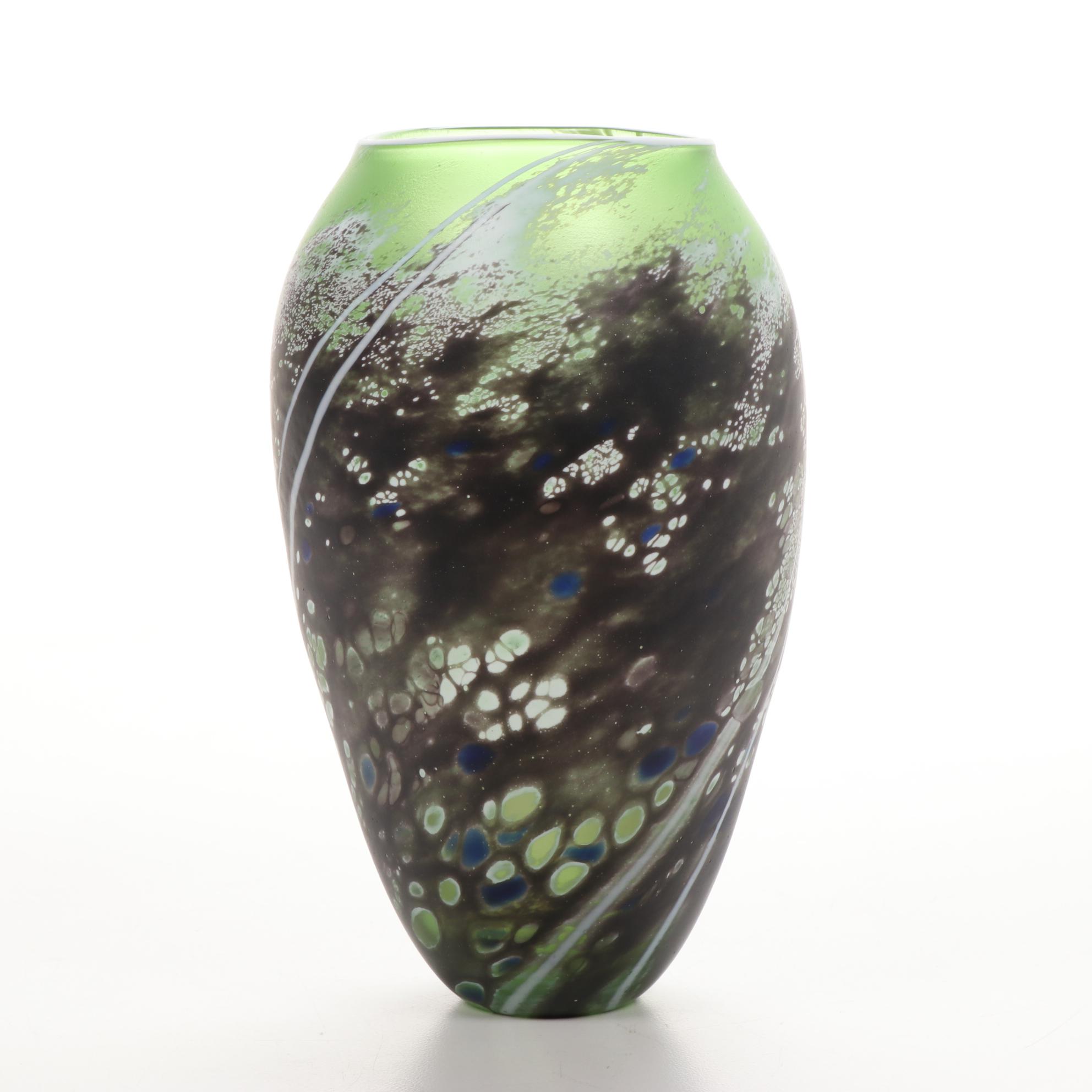 Hand-Blown Art Glass Vase, 2006