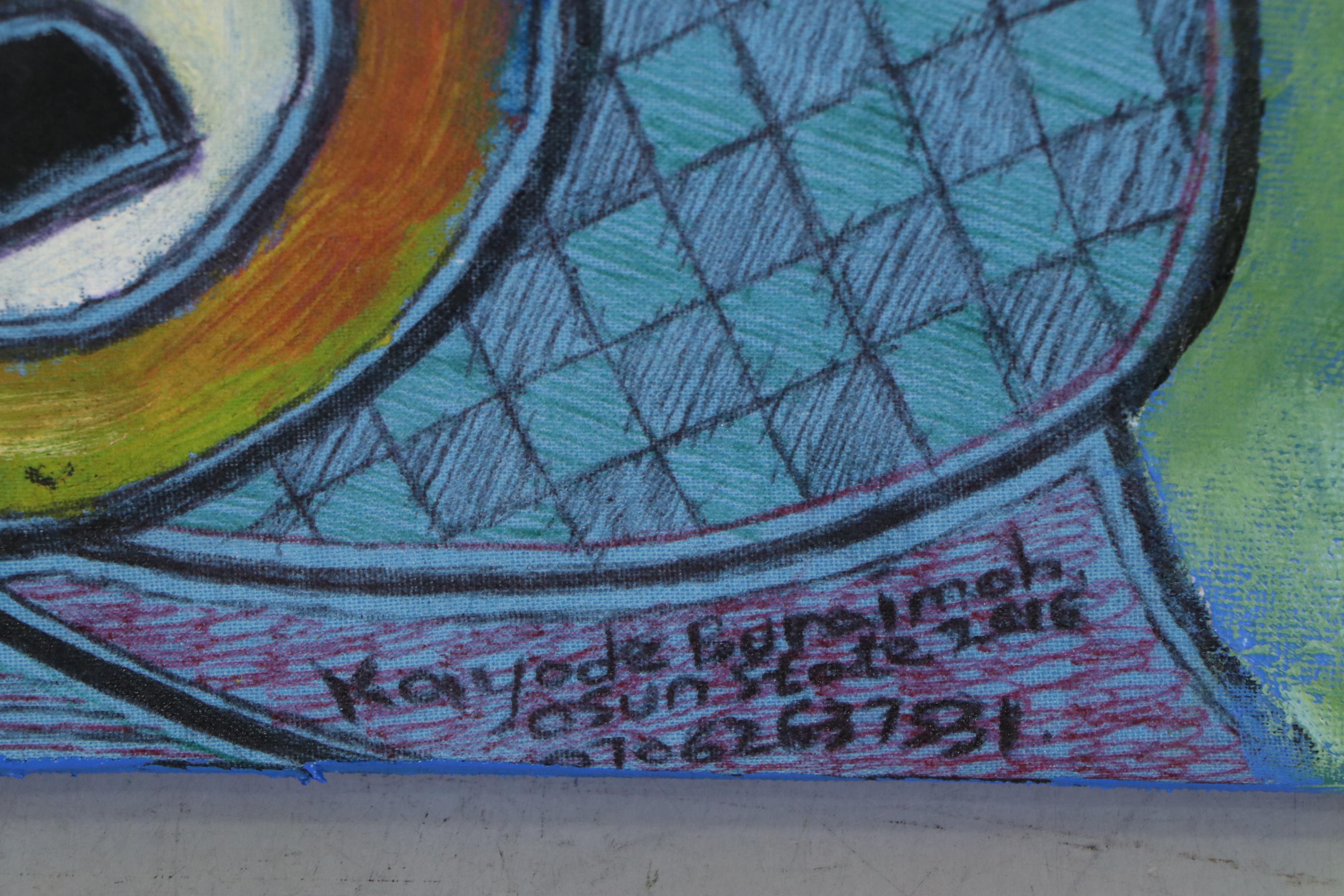 Kayode Buraimoh Acrylic Painting "Guilding Angels," 2016