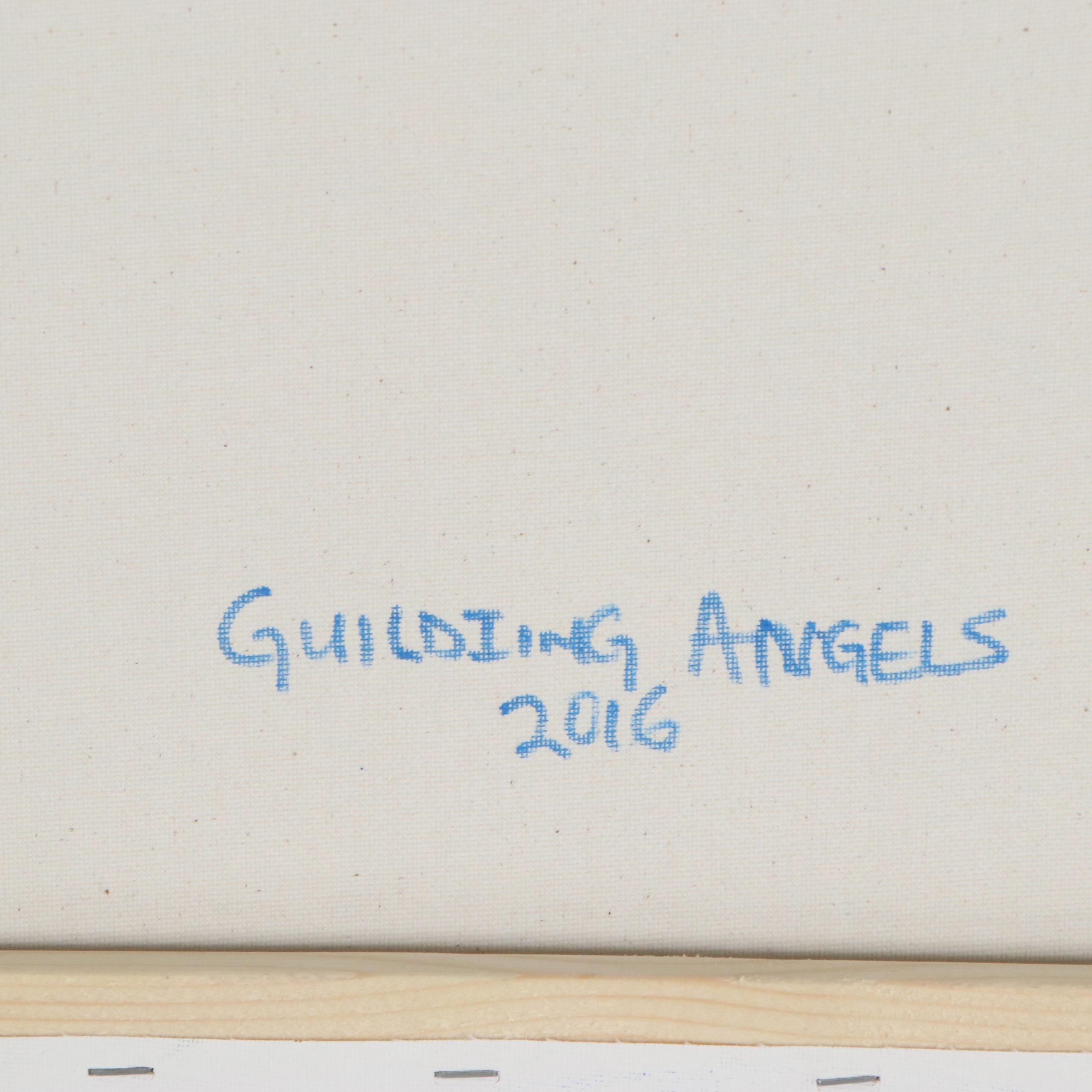 Kayode Buraimoh Acrylic Painting "Guilding Angels," 2016