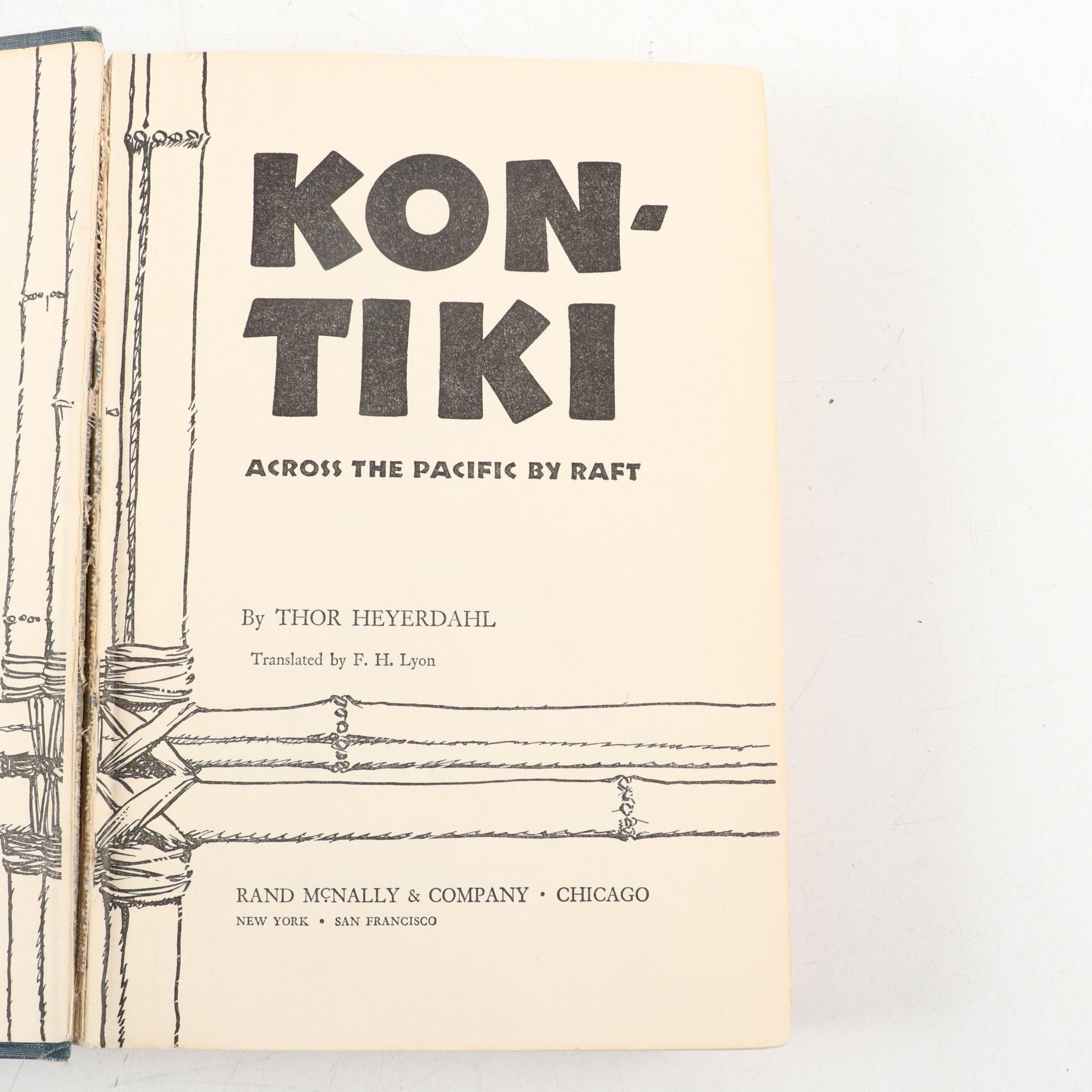 First Edition, First Printing "Kon-Tiki" by Thor Heyerdahl, 1950