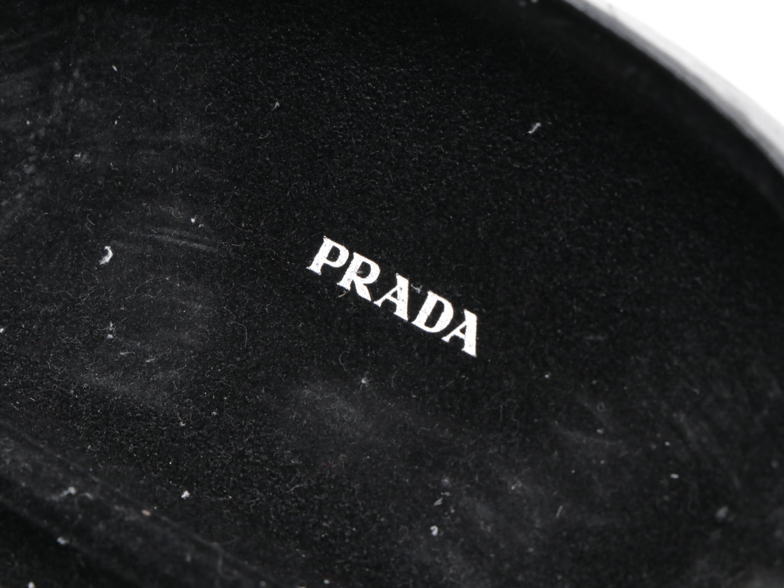 Prada Black Leather Eyeglass Case