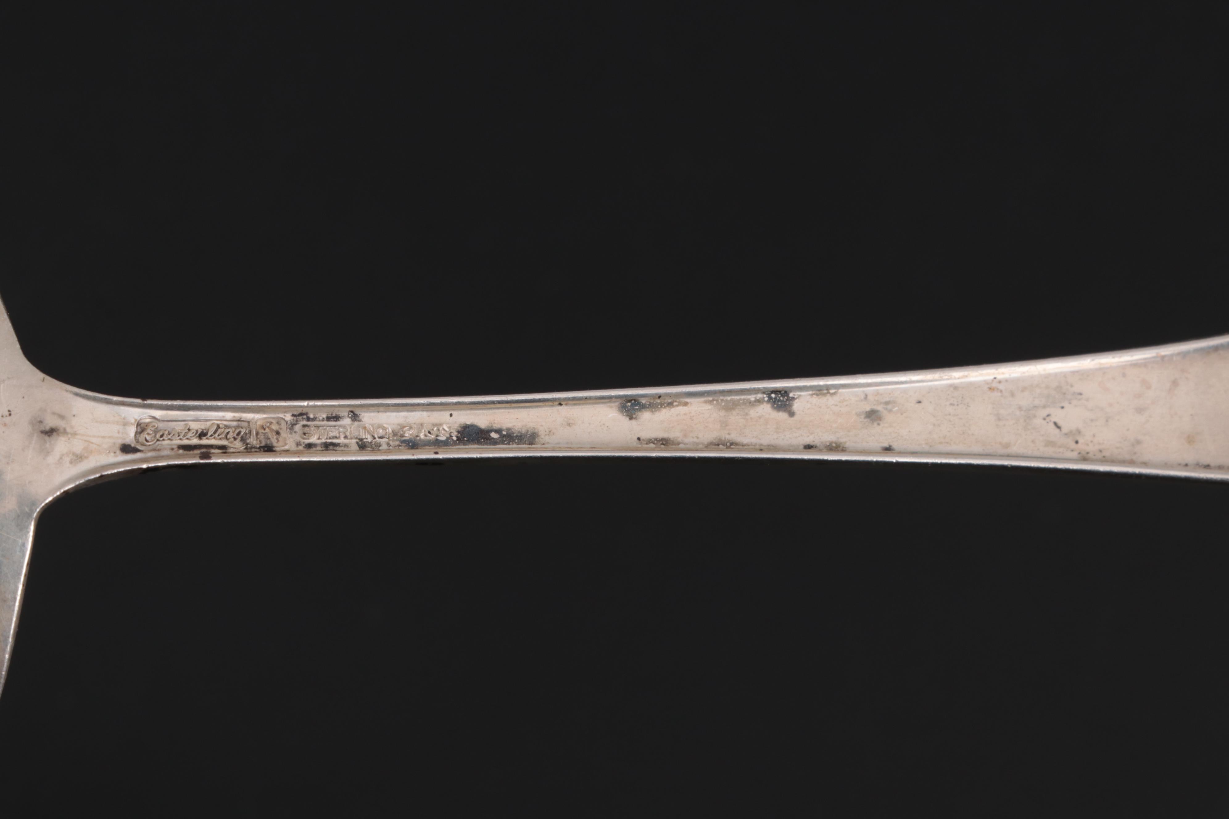 Holmes & Edwards "Lovely Lady" Plate Flatware with Sterling Knives and Ladle