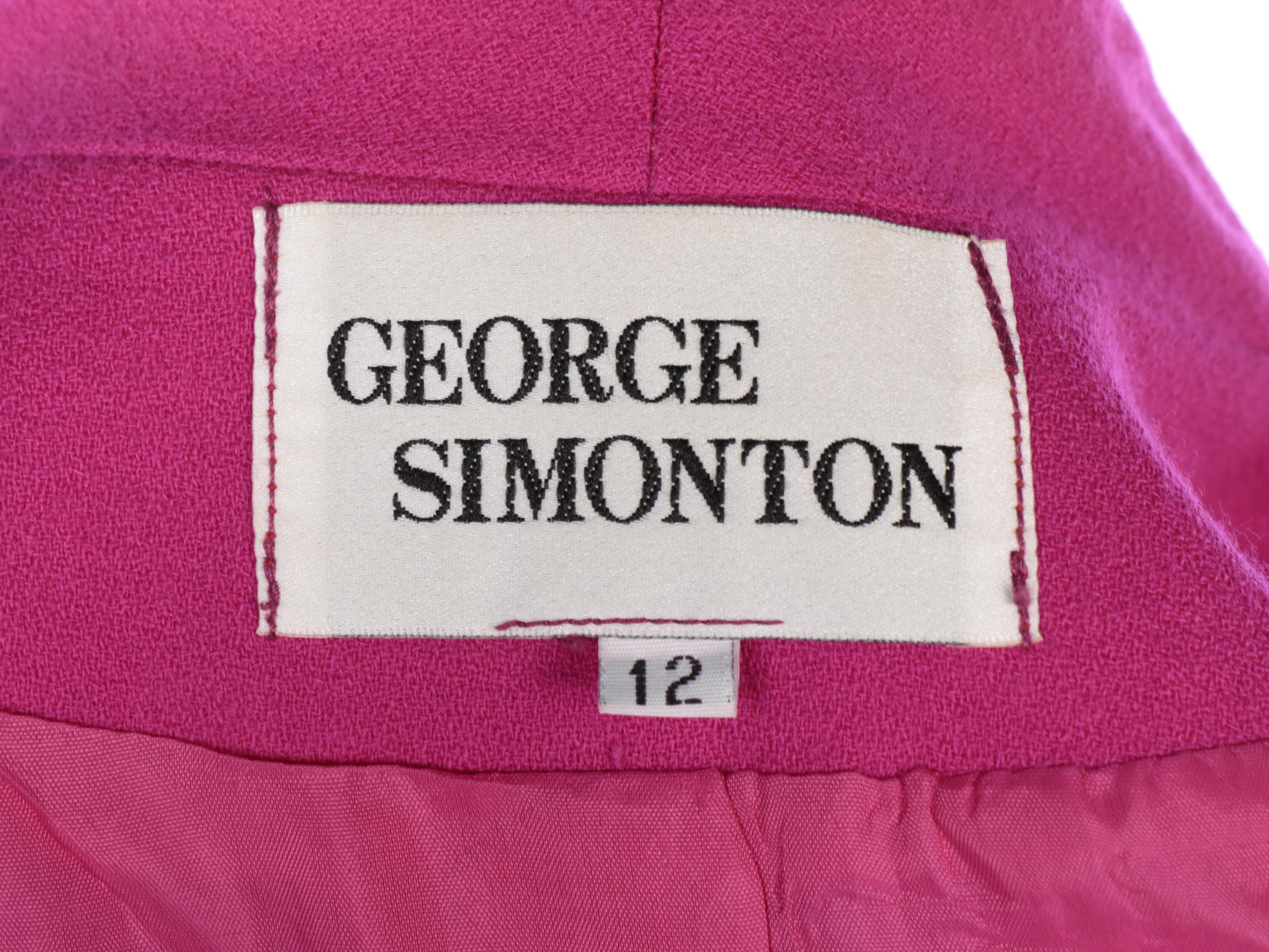 George Simonton and Ann Kirk Color Block Skirt Suits