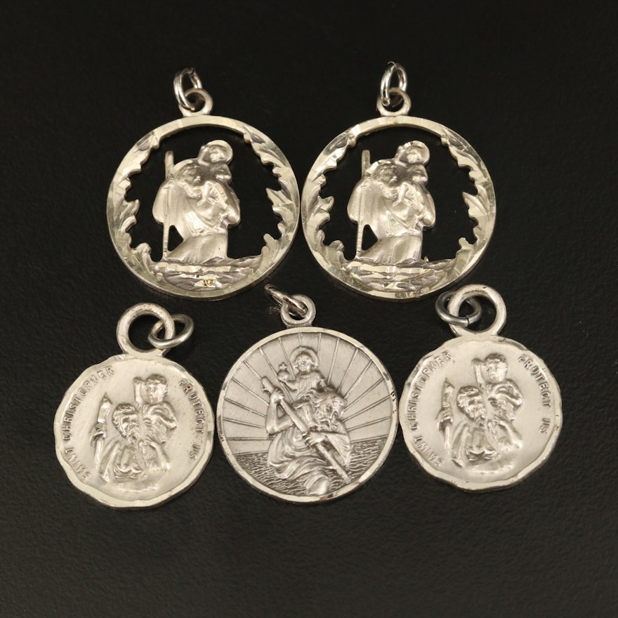 Sterling Saint Christopher Pendants