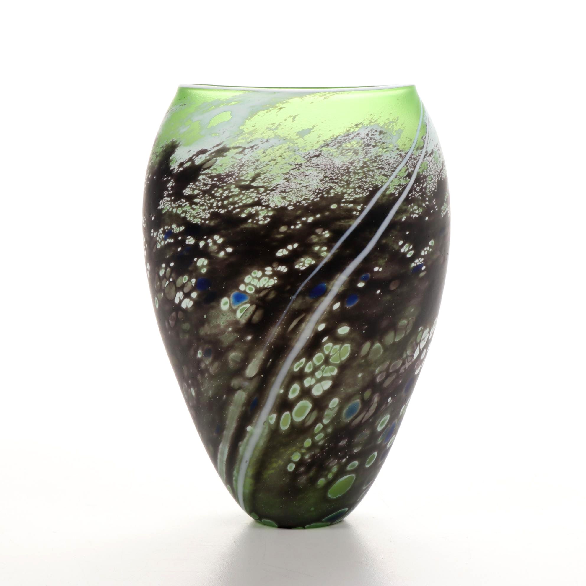 Hand-Blown Art Glass Vase, 2006