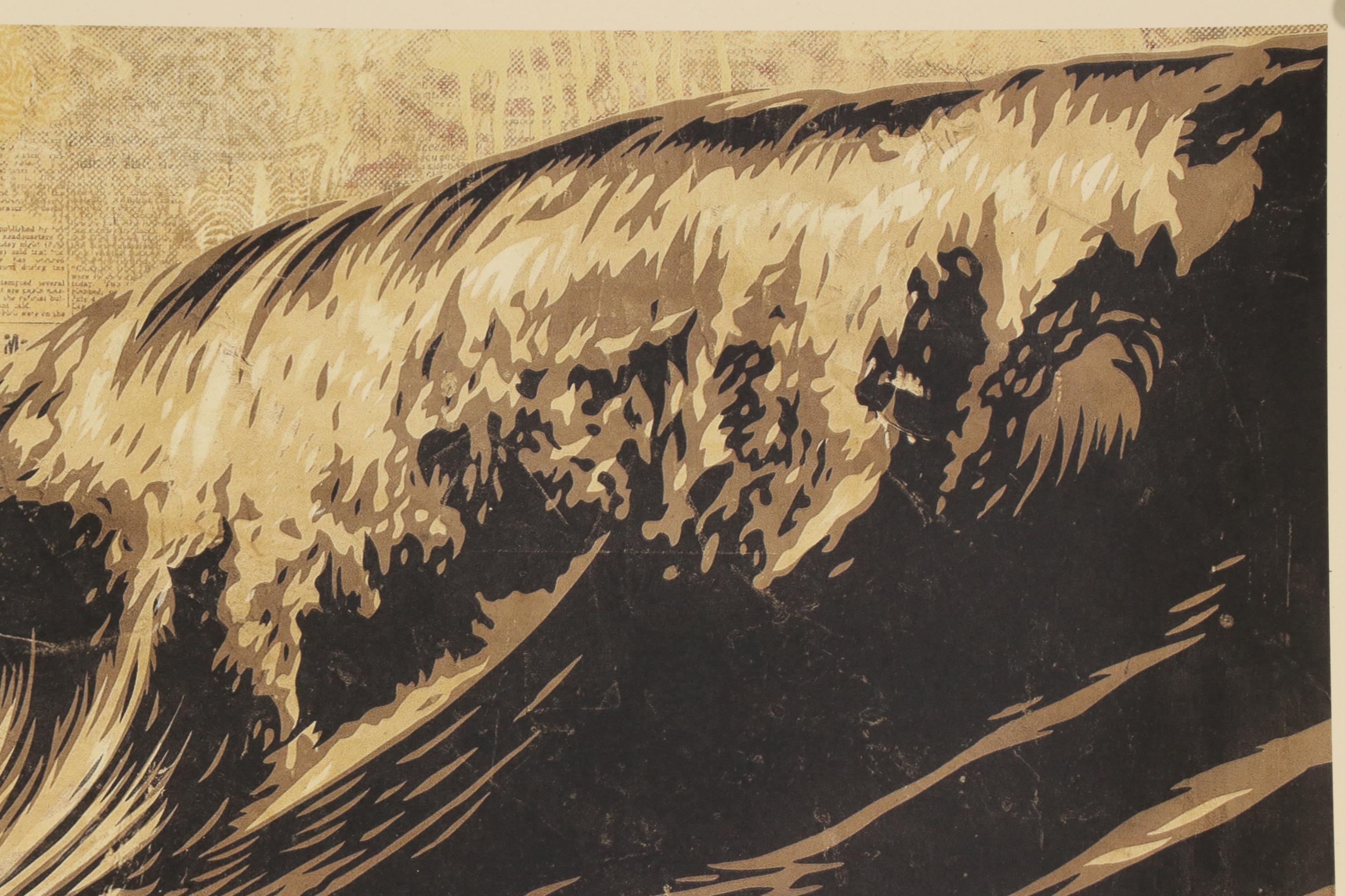 Shepard Fairey Offset Print "Dark Wave," 2021