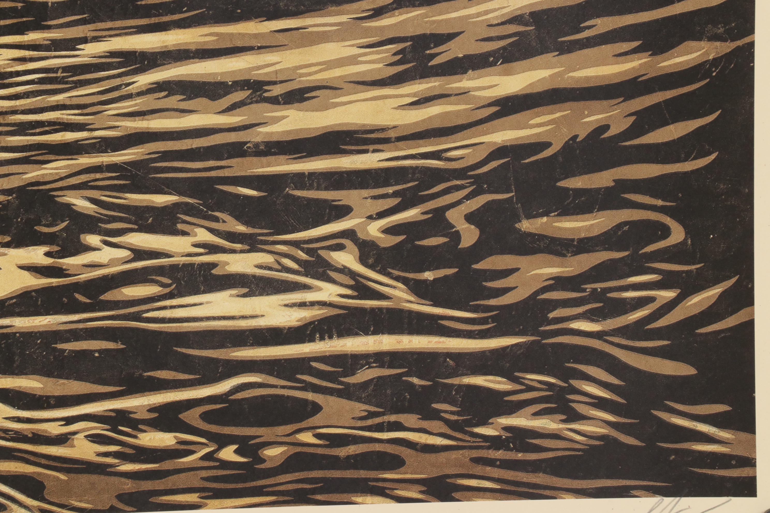 Shepard Fairey Offset Print "Dark Wave," 2021