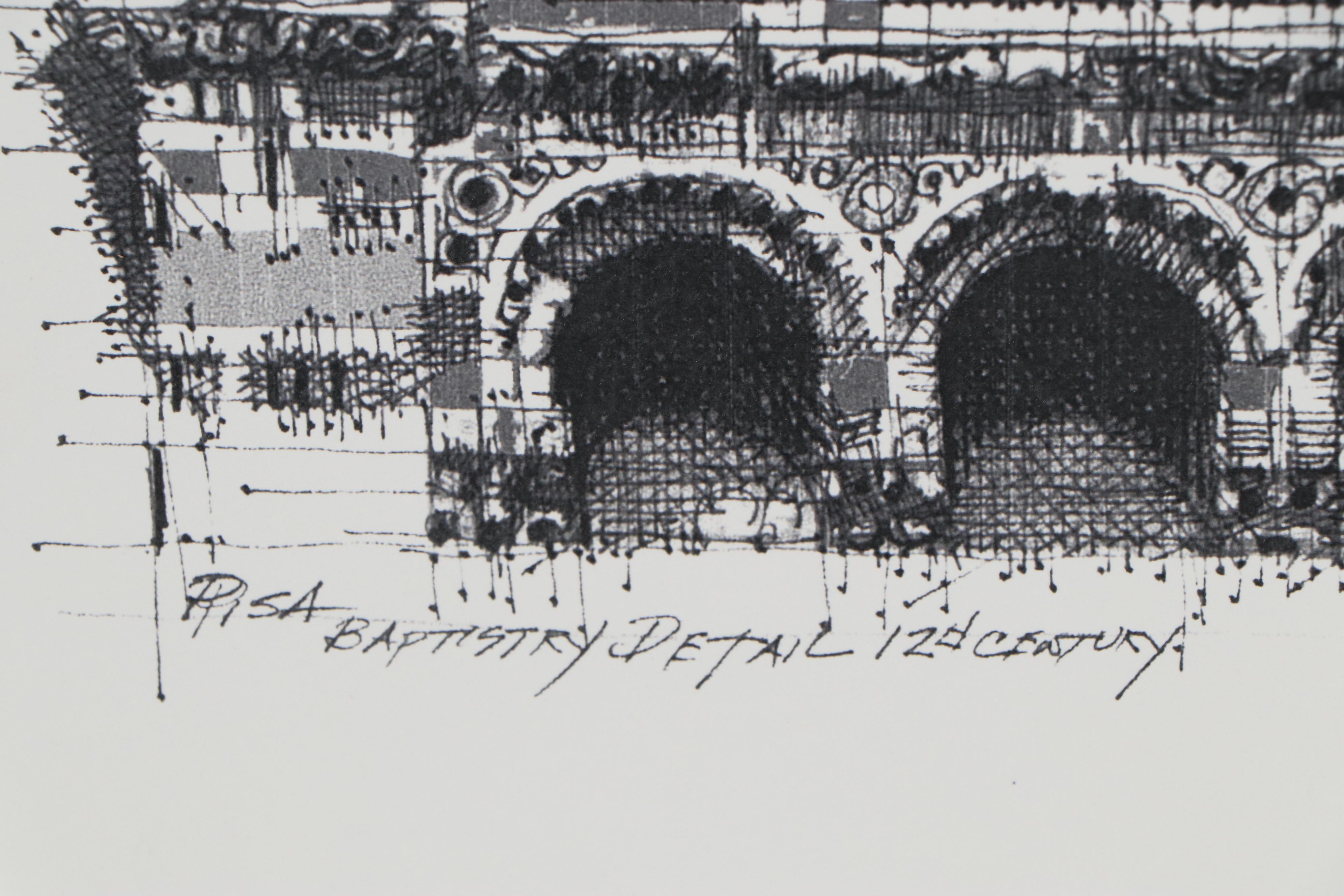 Robert Lackney Giclées of Italian Architecture, 21st Century