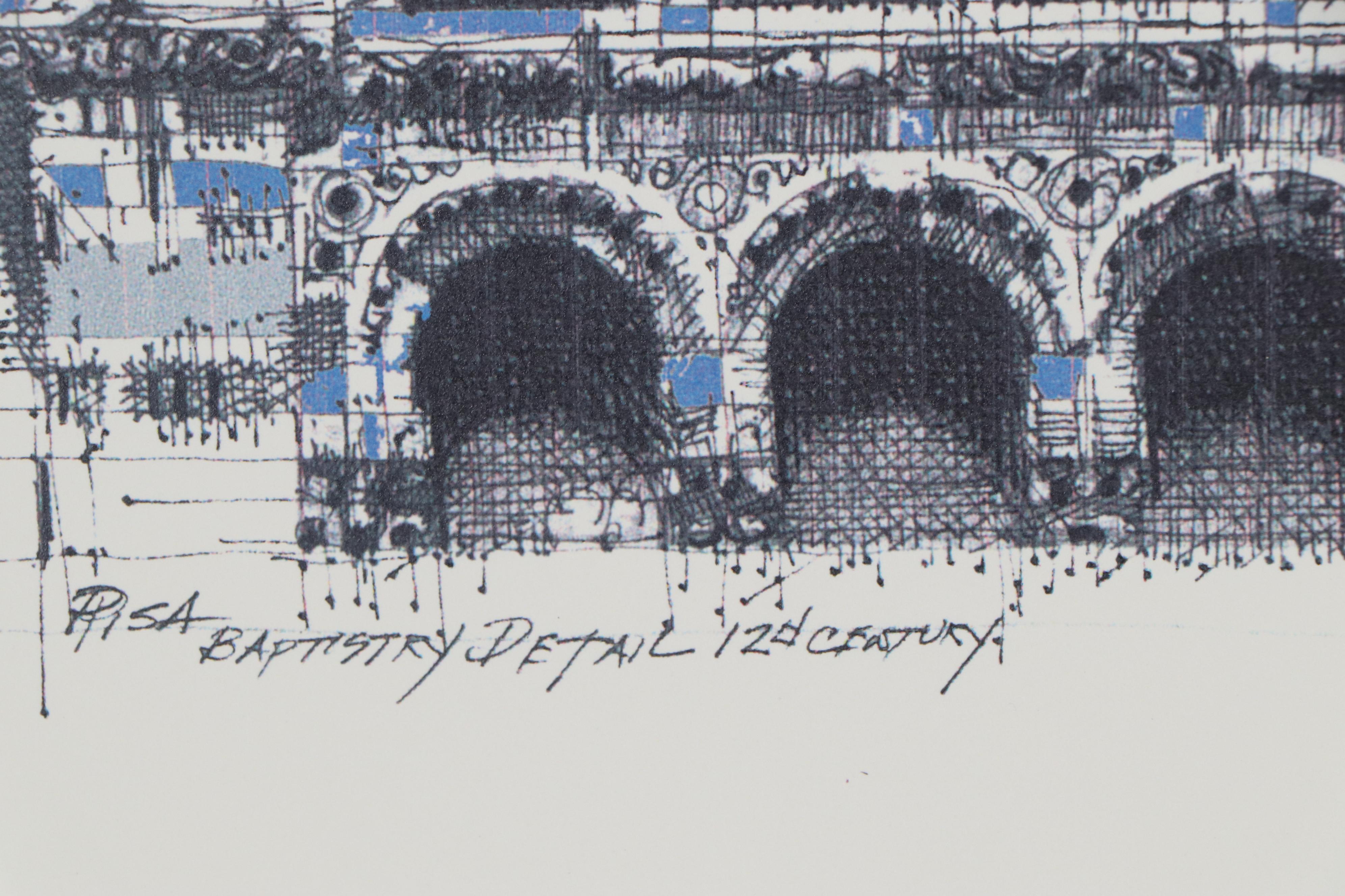 Robert Lackney Giclées of Italian Architecture, 21st Century