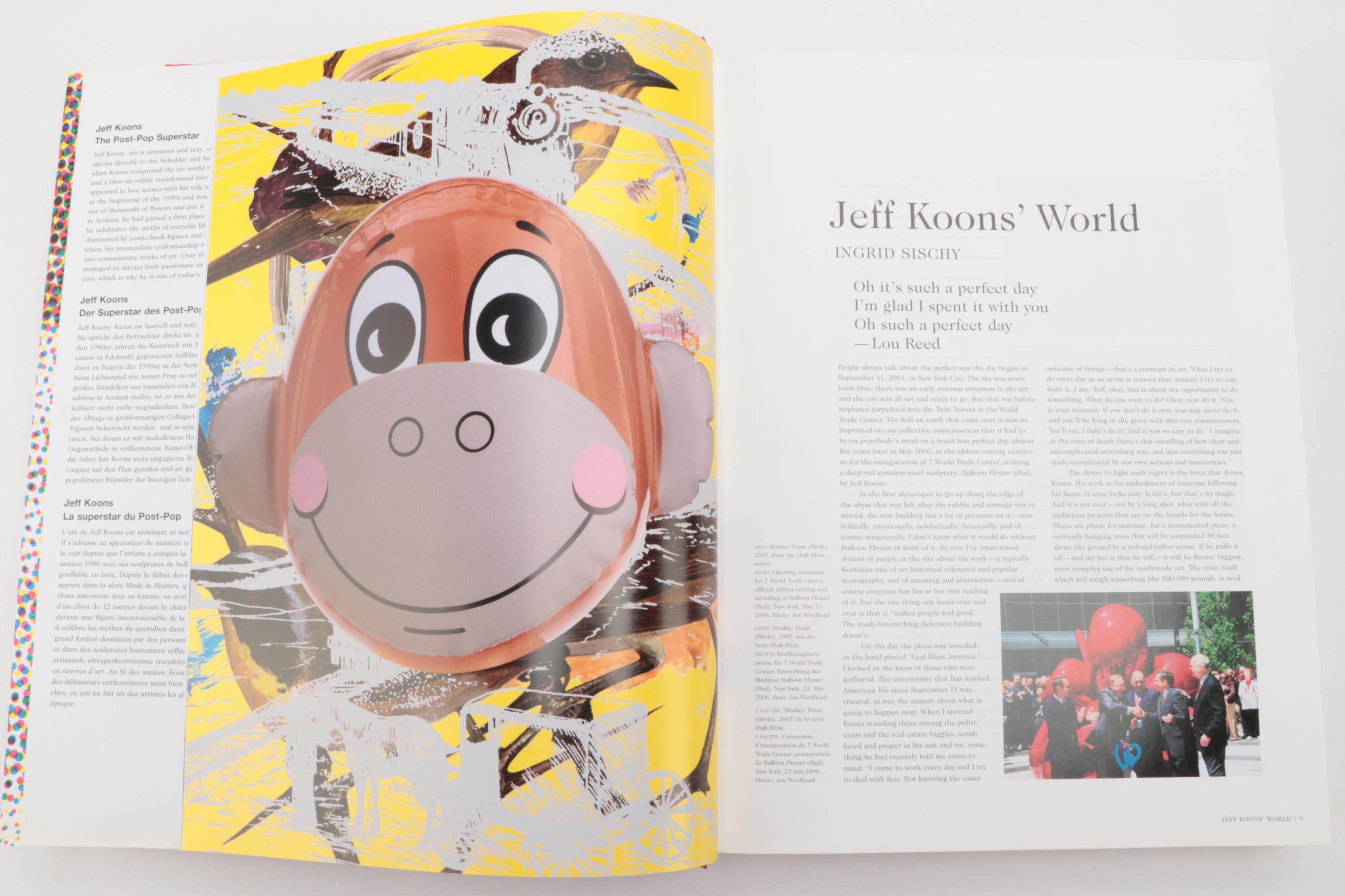 "Jeff Koons" Art Reference Book Edited by Hans Werner Holzwarth, 2009
