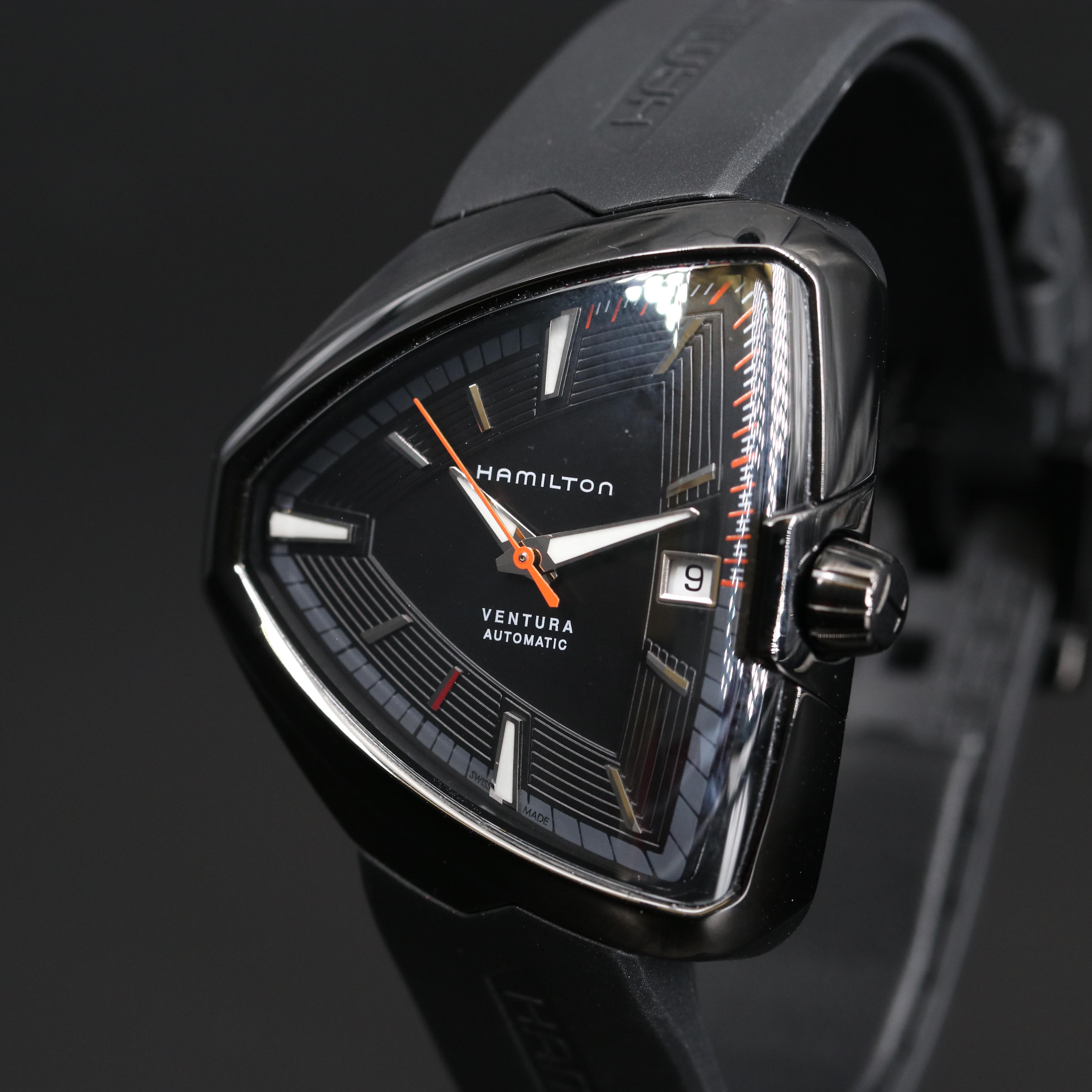 Hamilton "Ventura Elvis80" Stainless Steel and Black PVD Automatic Watch