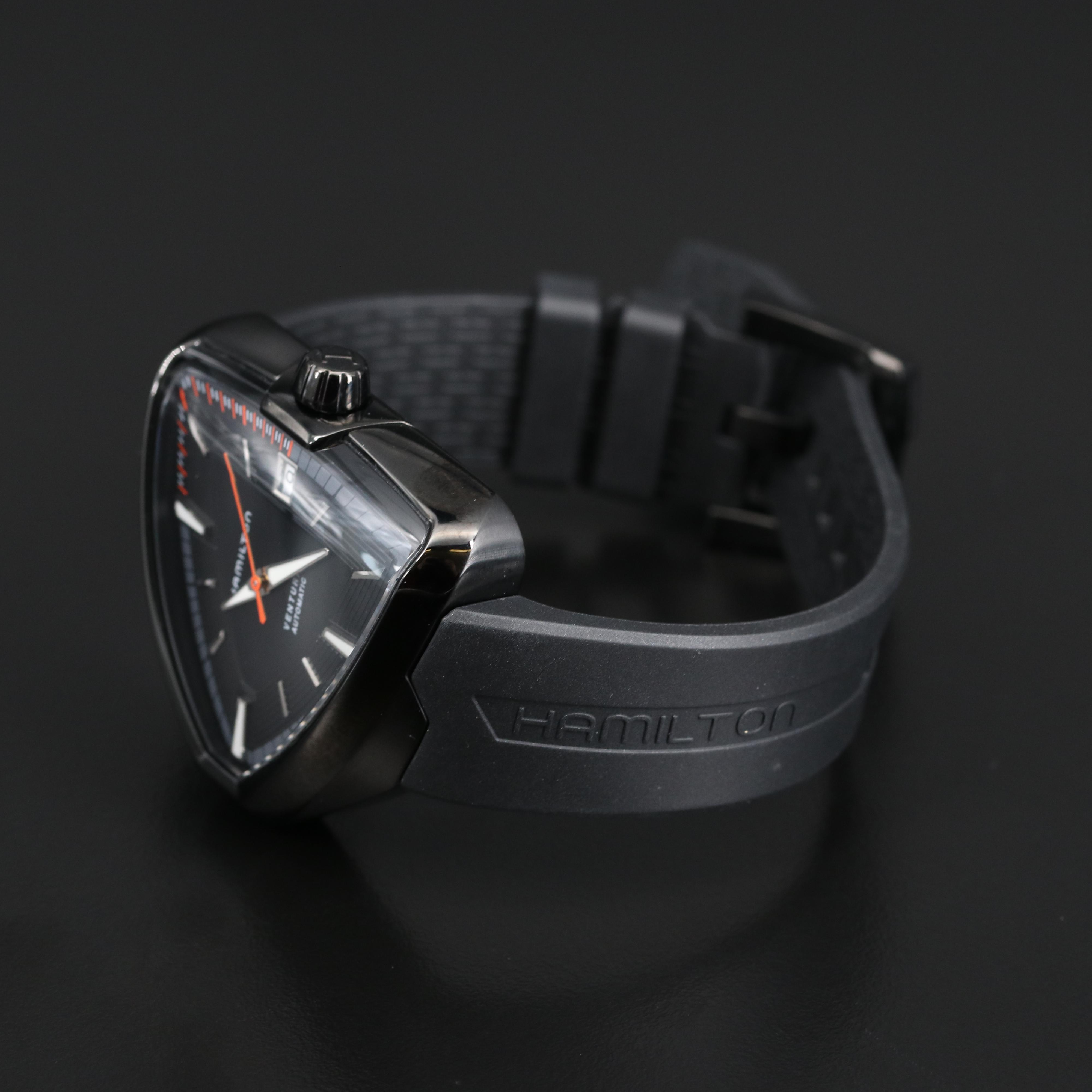 Hamilton "Ventura Elvis80" Stainless Steel and Black PVD Automatic Watch