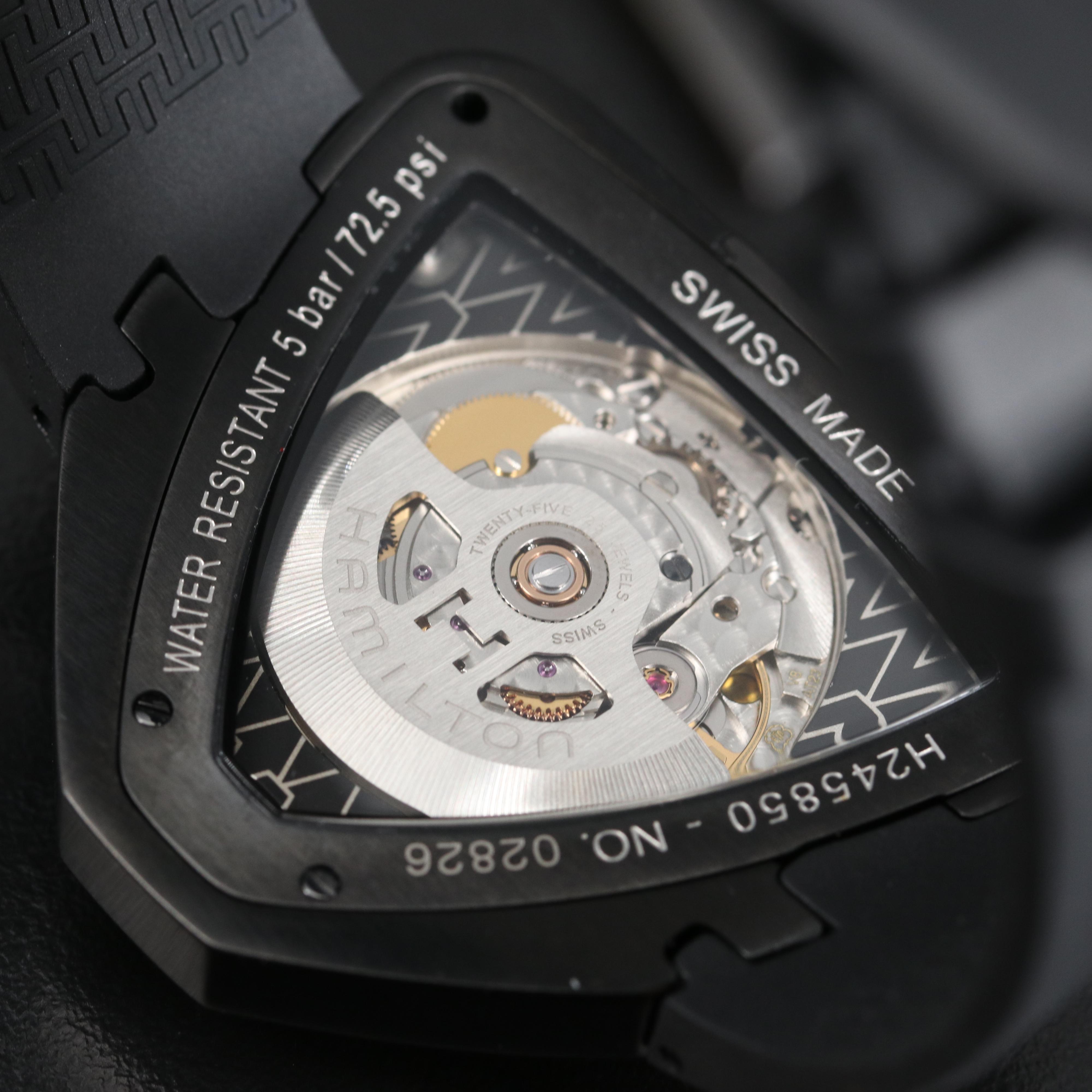 Hamilton "Ventura Elvis80" Stainless Steel and Black PVD Automatic Watch