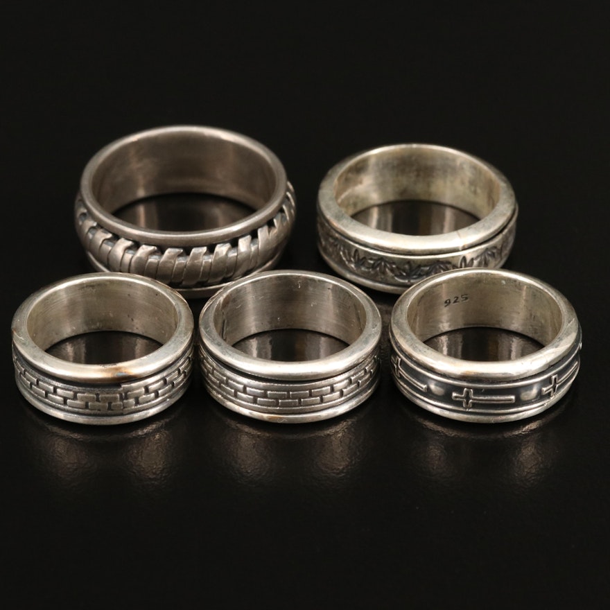 Sterling Spinner Rings