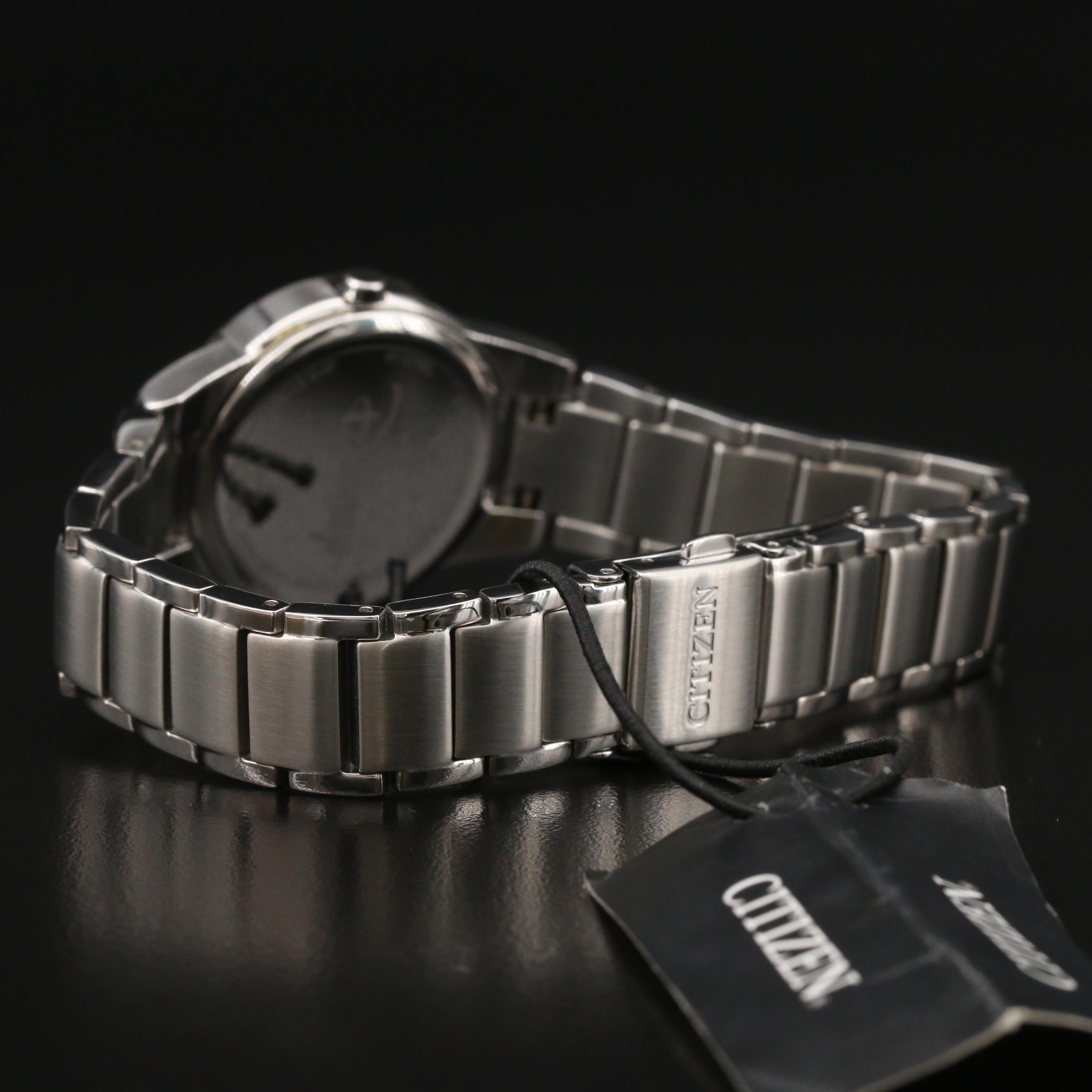 Citizen Eco-Drive Mickey Mouse Diamond and Stainless Steel Watch