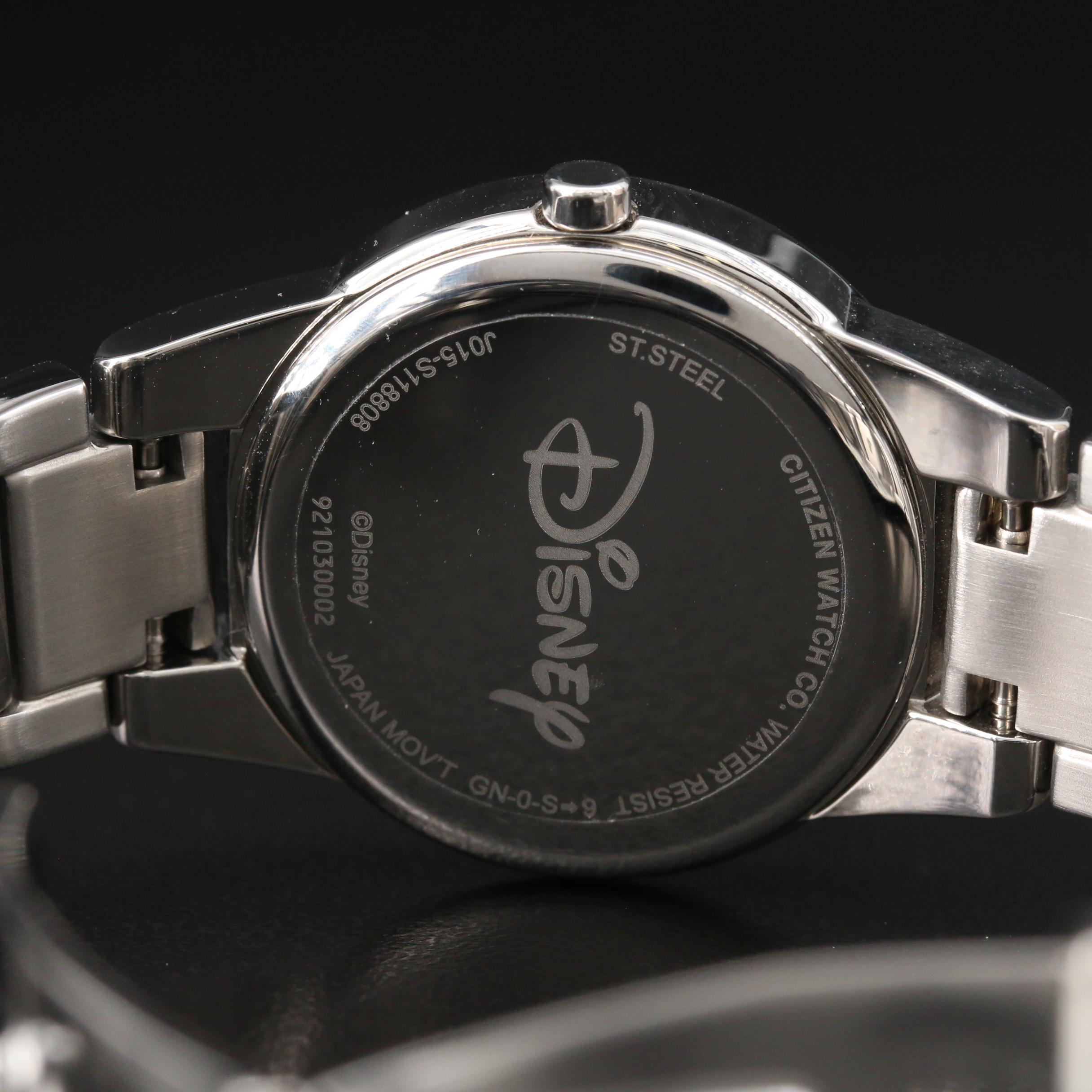 Citizen Eco-Drive Mickey Mouse Diamond and Stainless Steel Watch