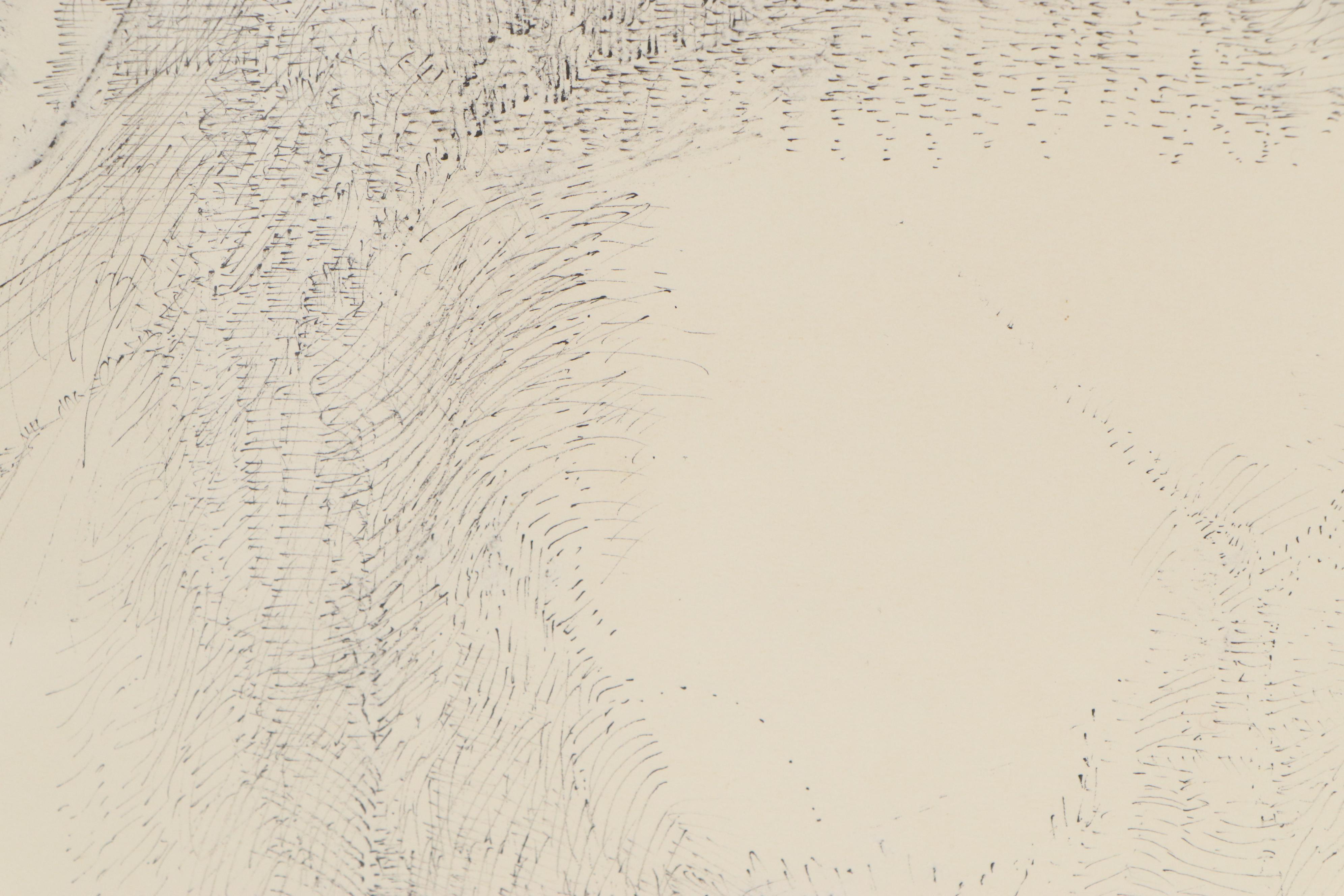 Ink Drawing of Female Nude, 1964