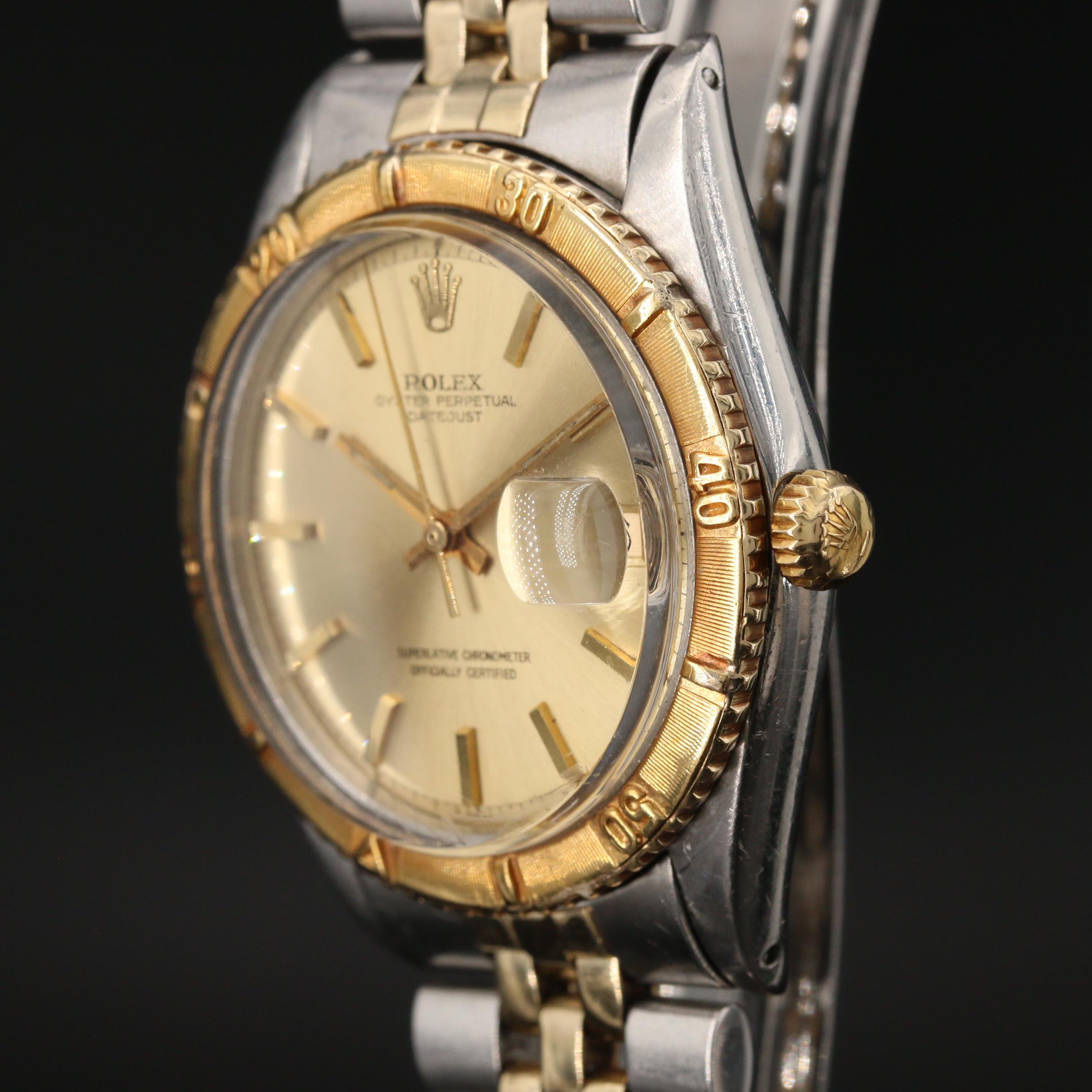 1966 Rolex "Datejust" Turn-O-Graph 14K and Stainless Steel Automatic Watch