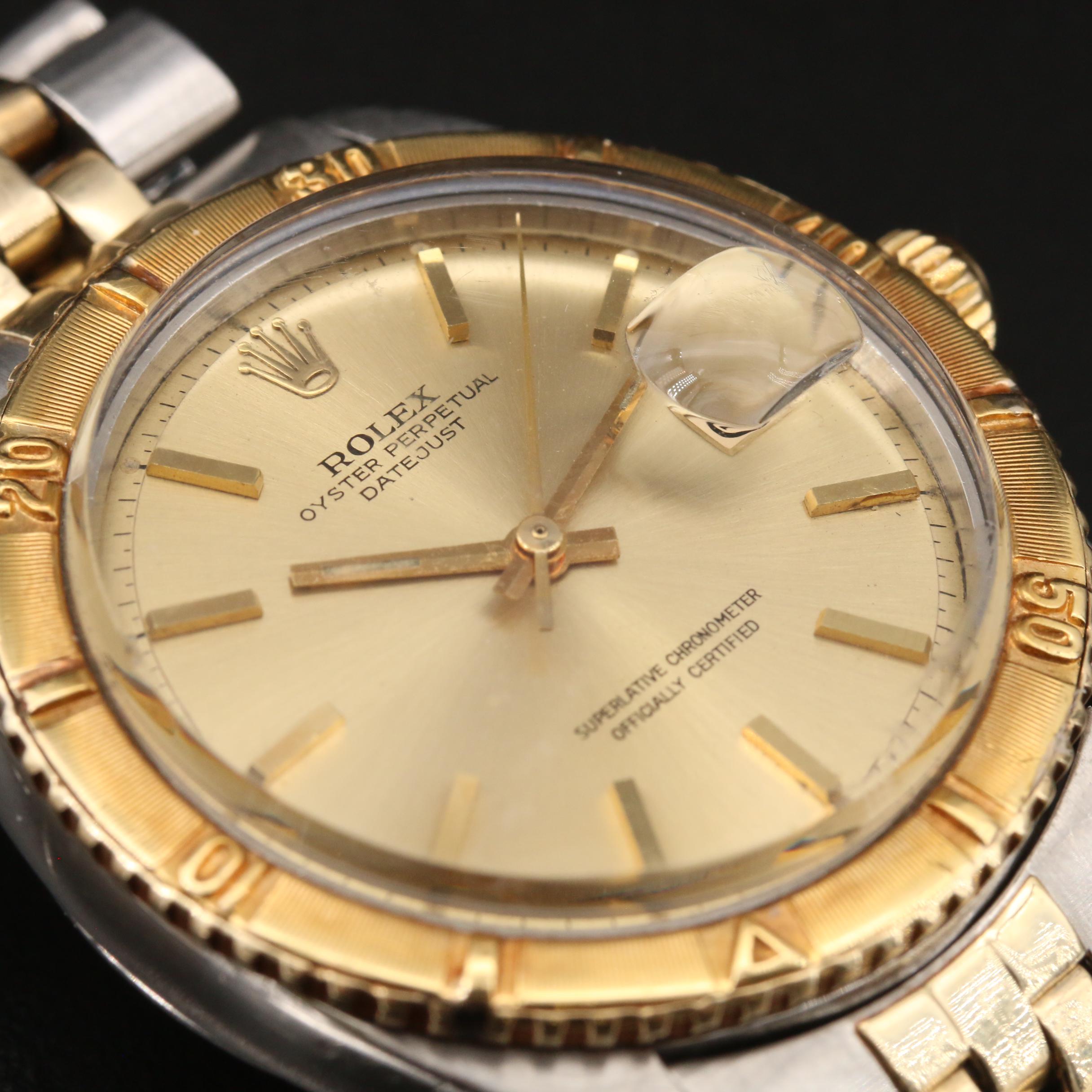 1966 Rolex "Datejust" Turn-O-Graph 14K and Stainless Steel Automatic Watch