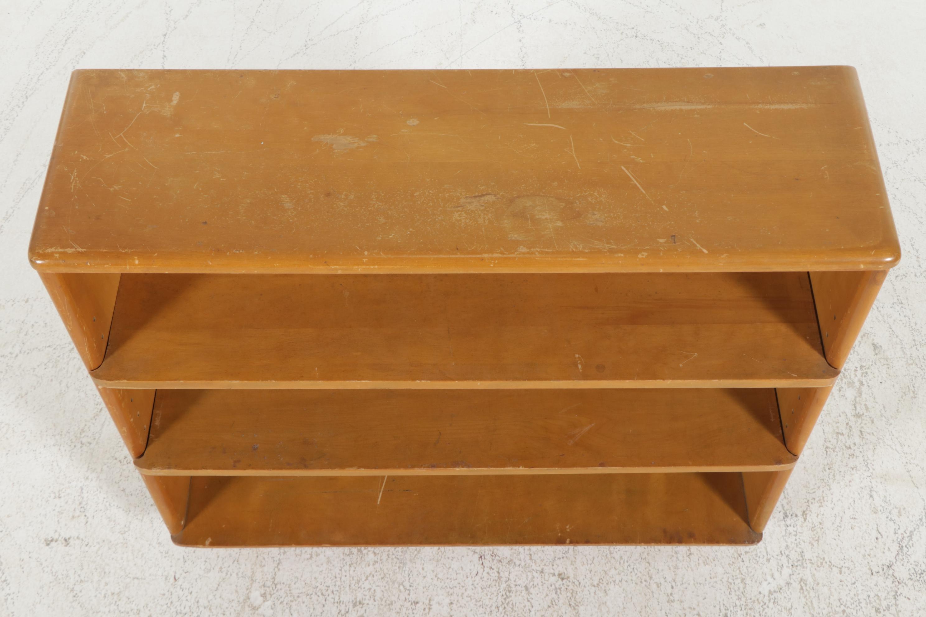 Heywood-Wakefield Mid Century Modern Birch Bookcase, Model C-3970