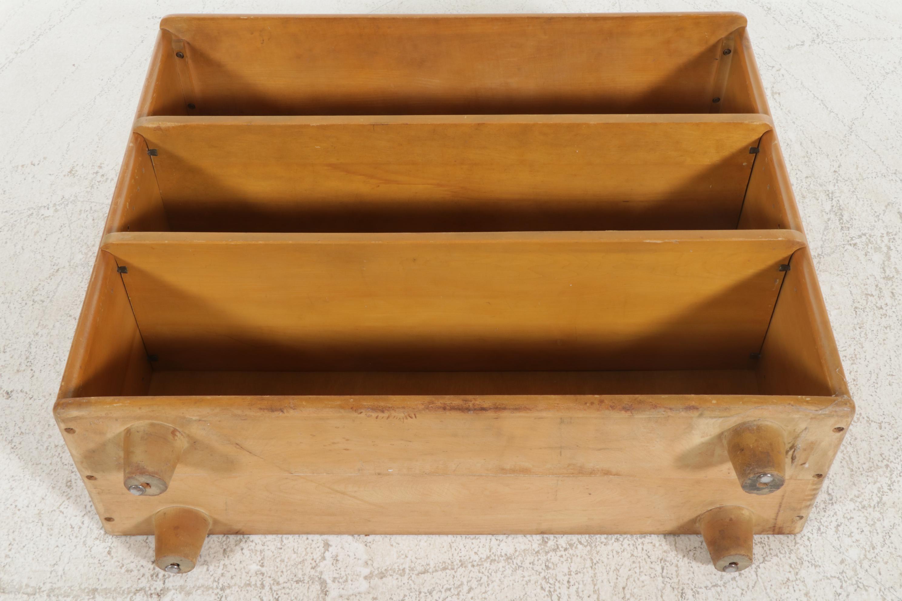 Heywood-Wakefield Mid Century Modern Birch Bookcase, Model C-3970