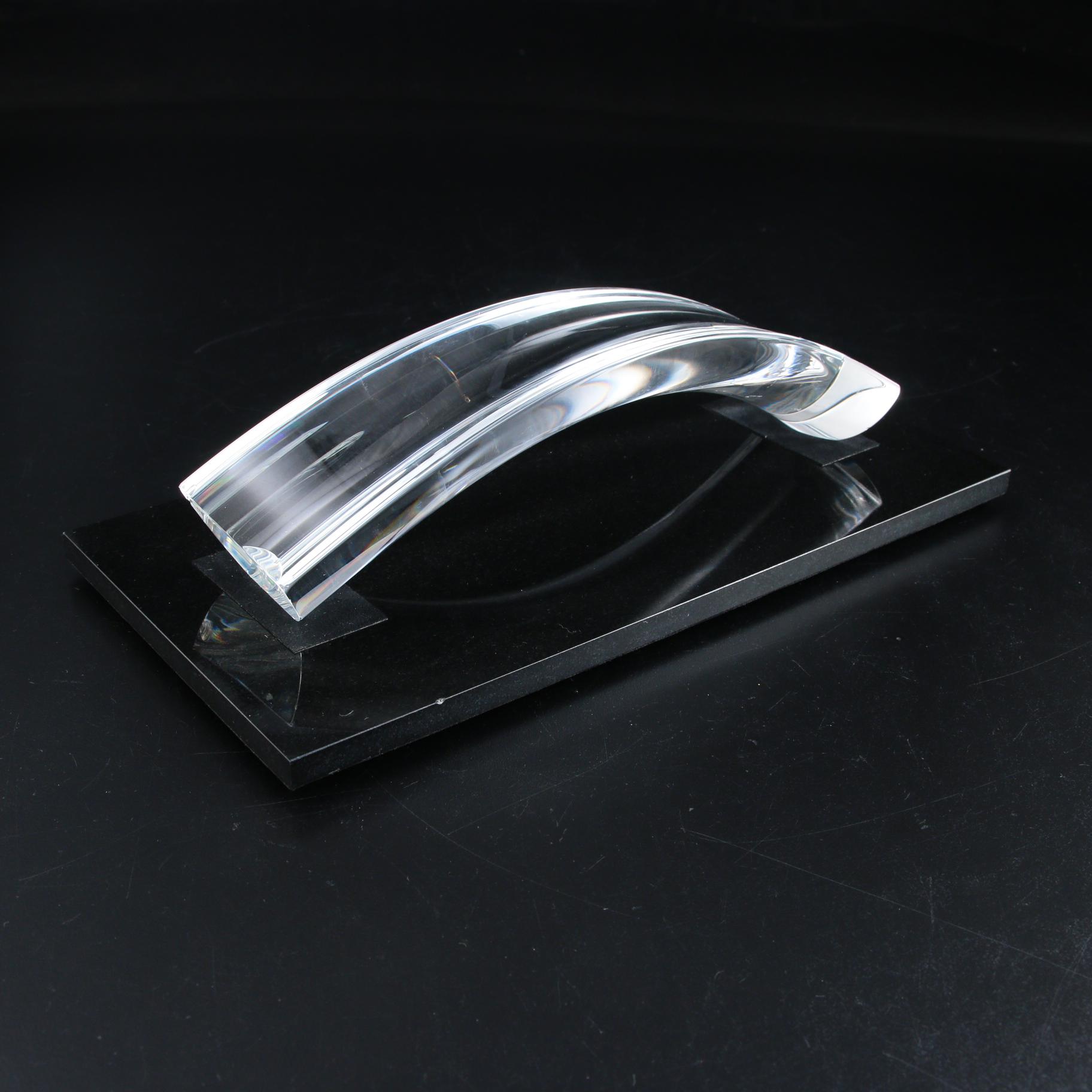 Steuben Art Glass "Partnership" Sculpture Designed by Robert Cassetti