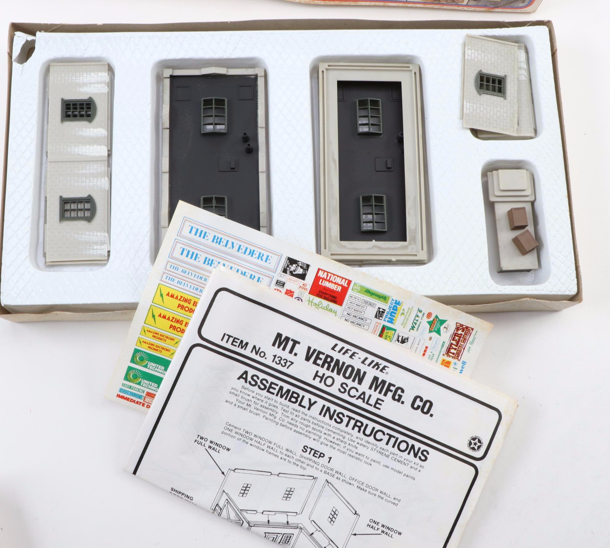 Model Power, Tyco, Life-Like and More HO Scale Model Train Building Kits