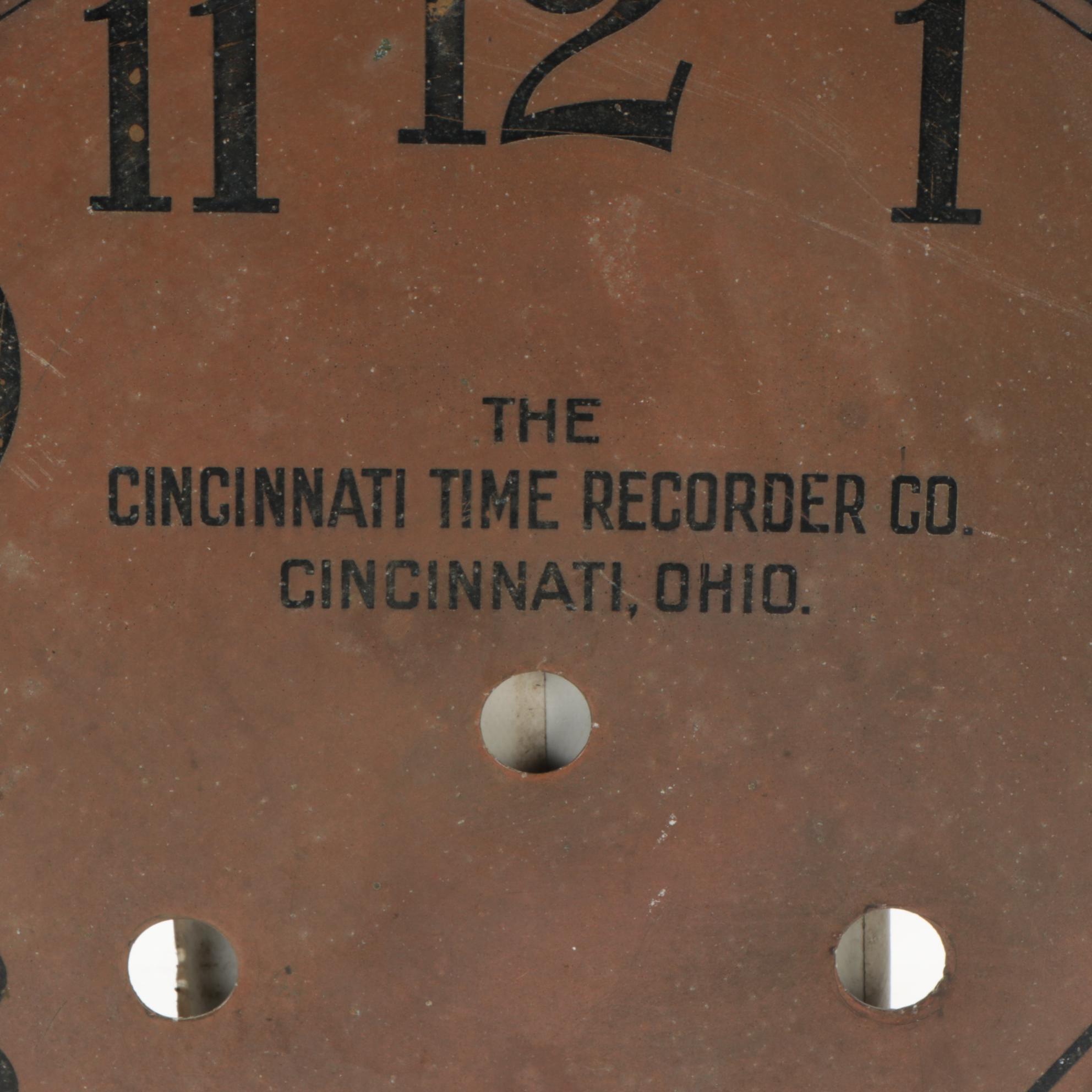 Seth Thomas Naval Course Clock with Cincinnati Time Recorder Co. Clock Faces